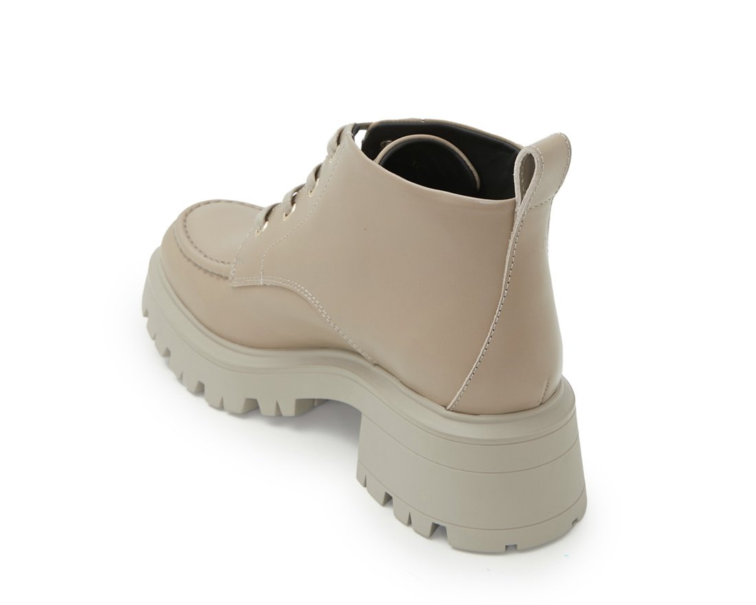 Бежевые кожаные ботинки - Image 3 of 5