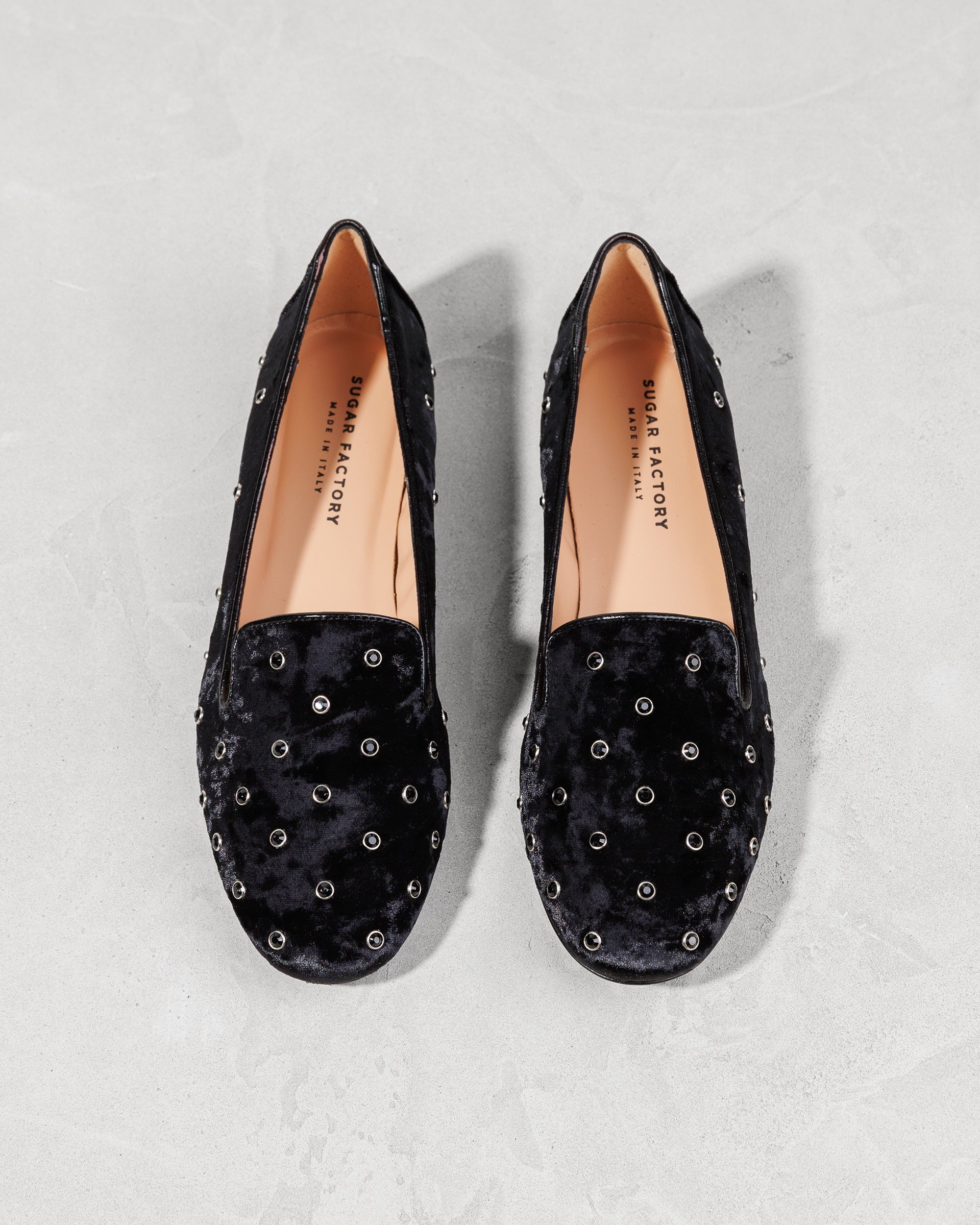 Чёрные мокасины из бархата - Image 3 of 7