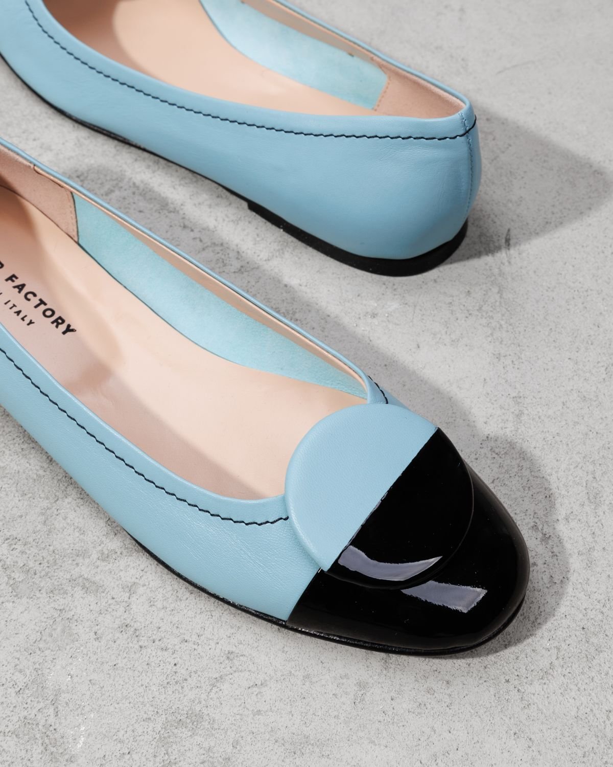 Голубые кожаные балетки - Image 4 of 4