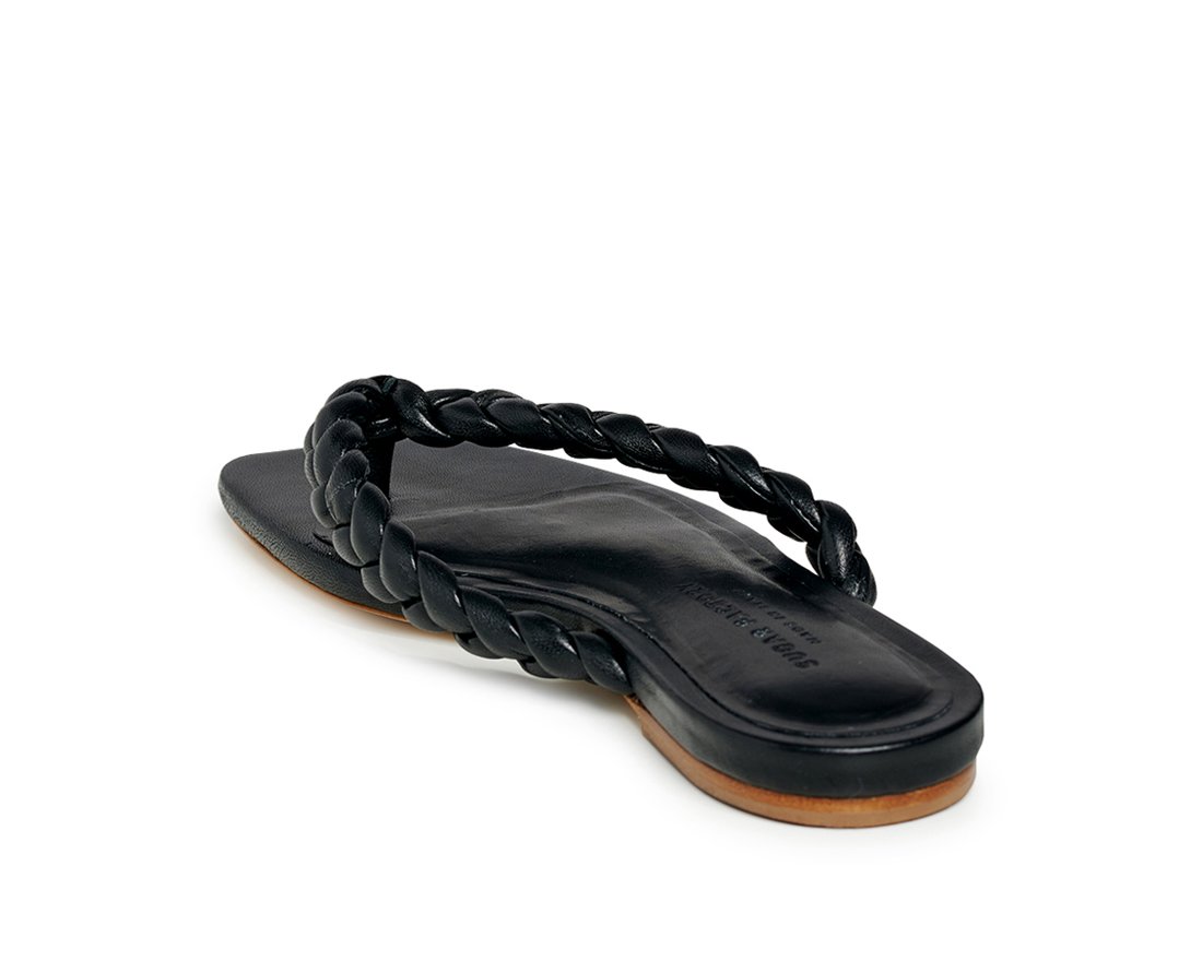 Черные кожаные шлепанцы - Image 3 of 5