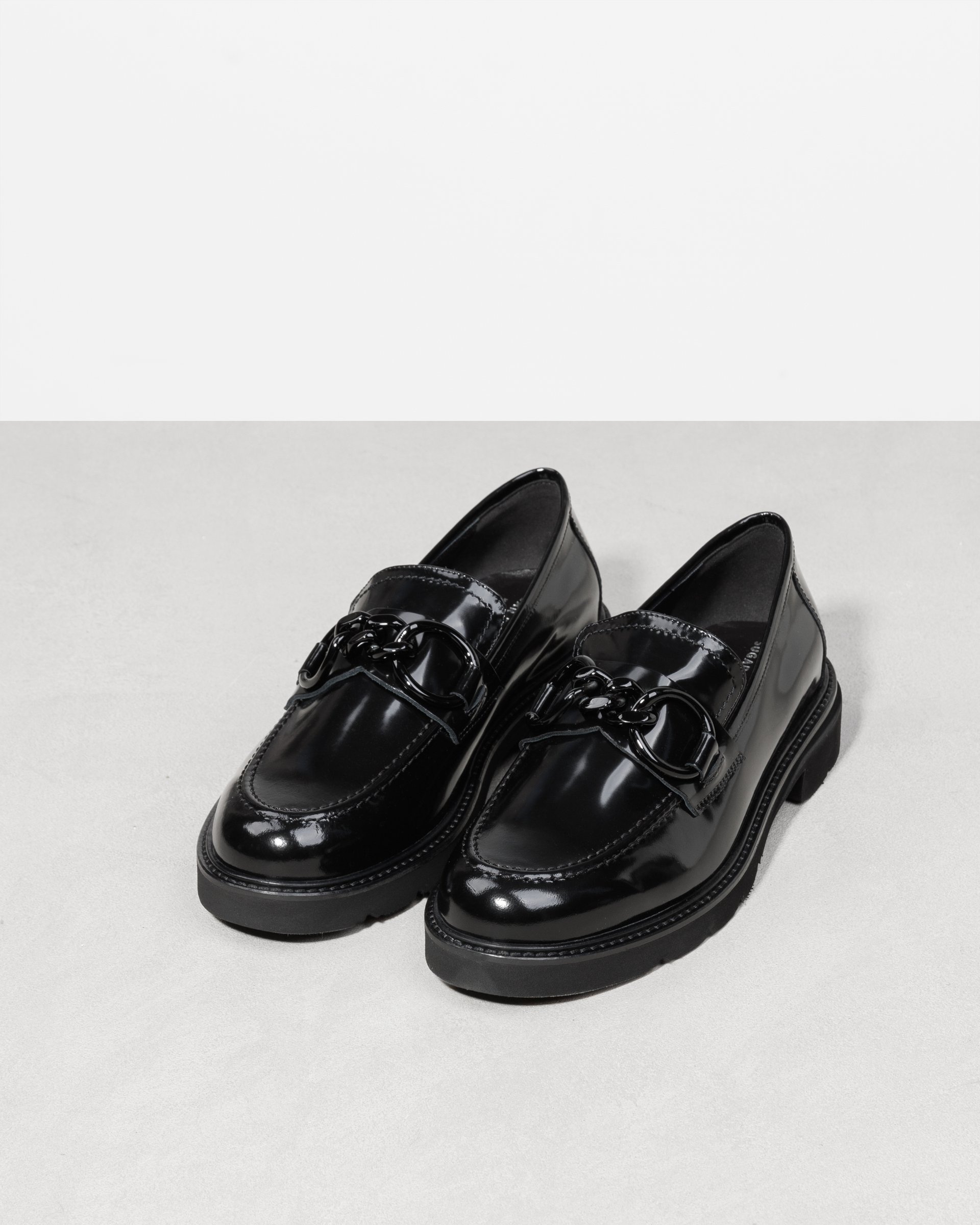 Черные кожаные туфли-лоферы - Image 2 of 7