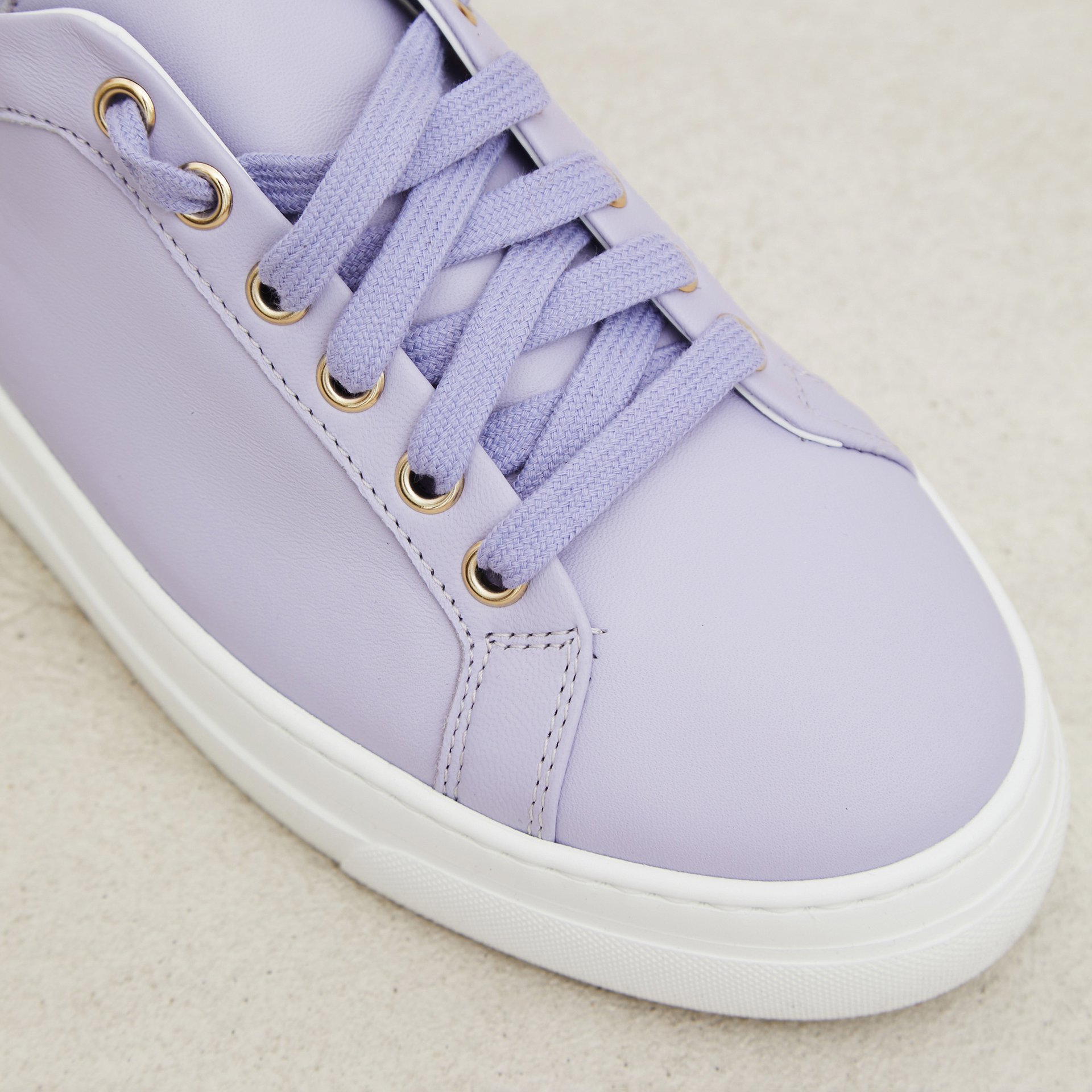 Лавандовые кожаные кеды - Image 3 of 5