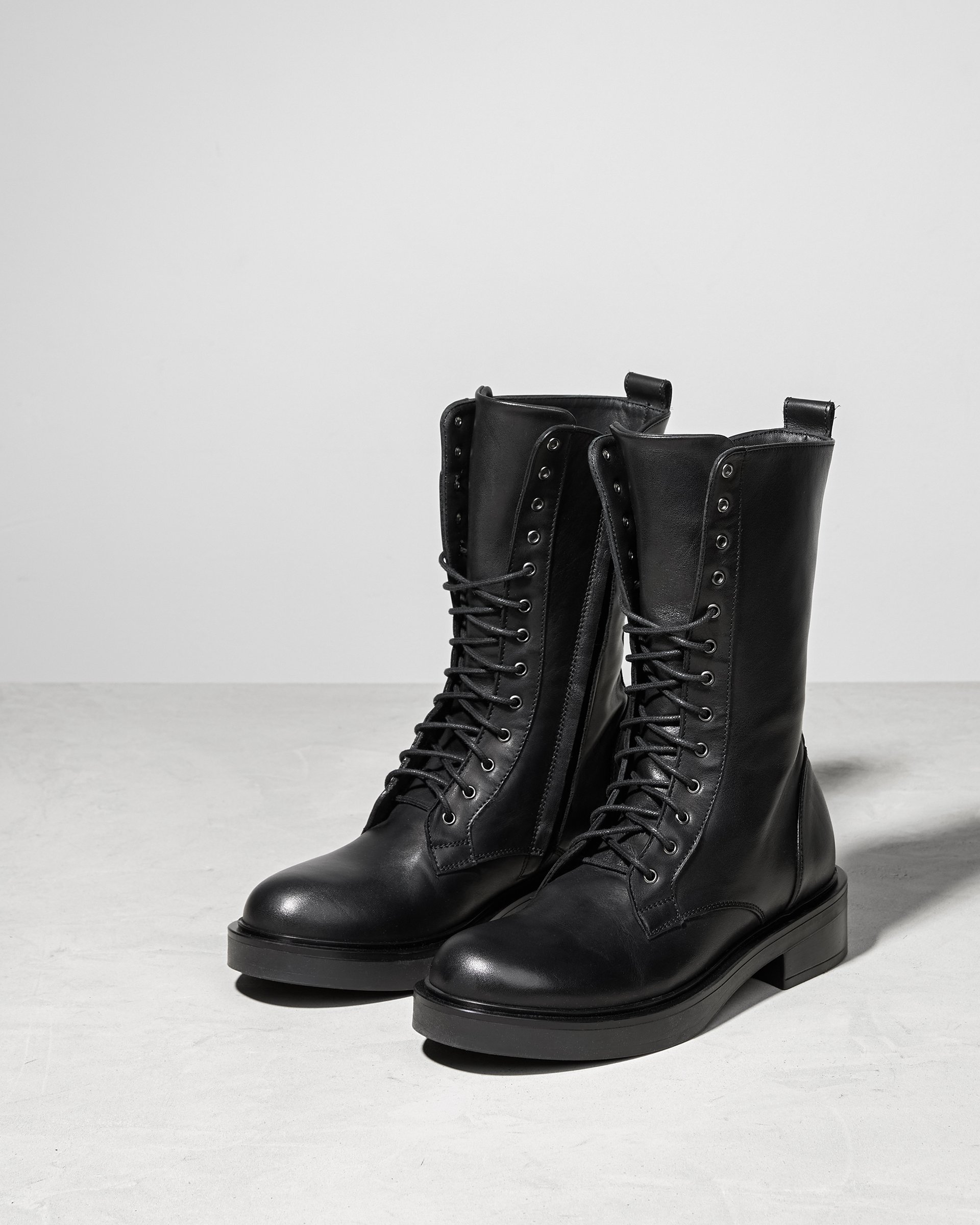 Черные кожаные ботинки на шнуровке - Image 2 of 6