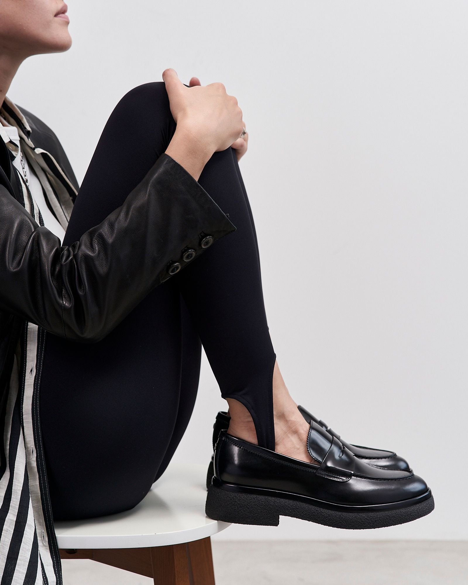 Черные кожаные лоферы - Image 2 of 6