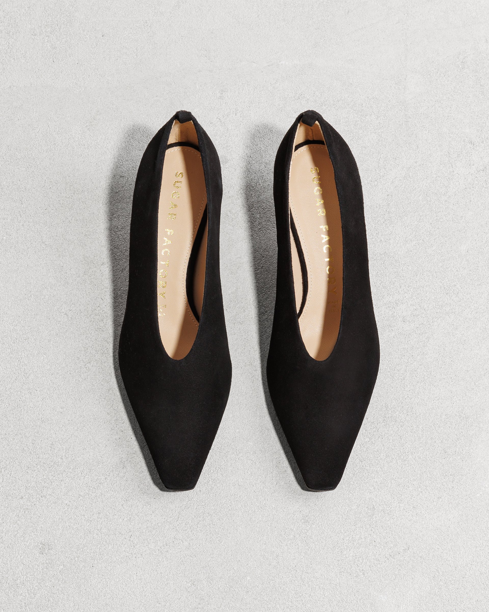 Черные замшевые туфли на каблуке - Image 2 of 5