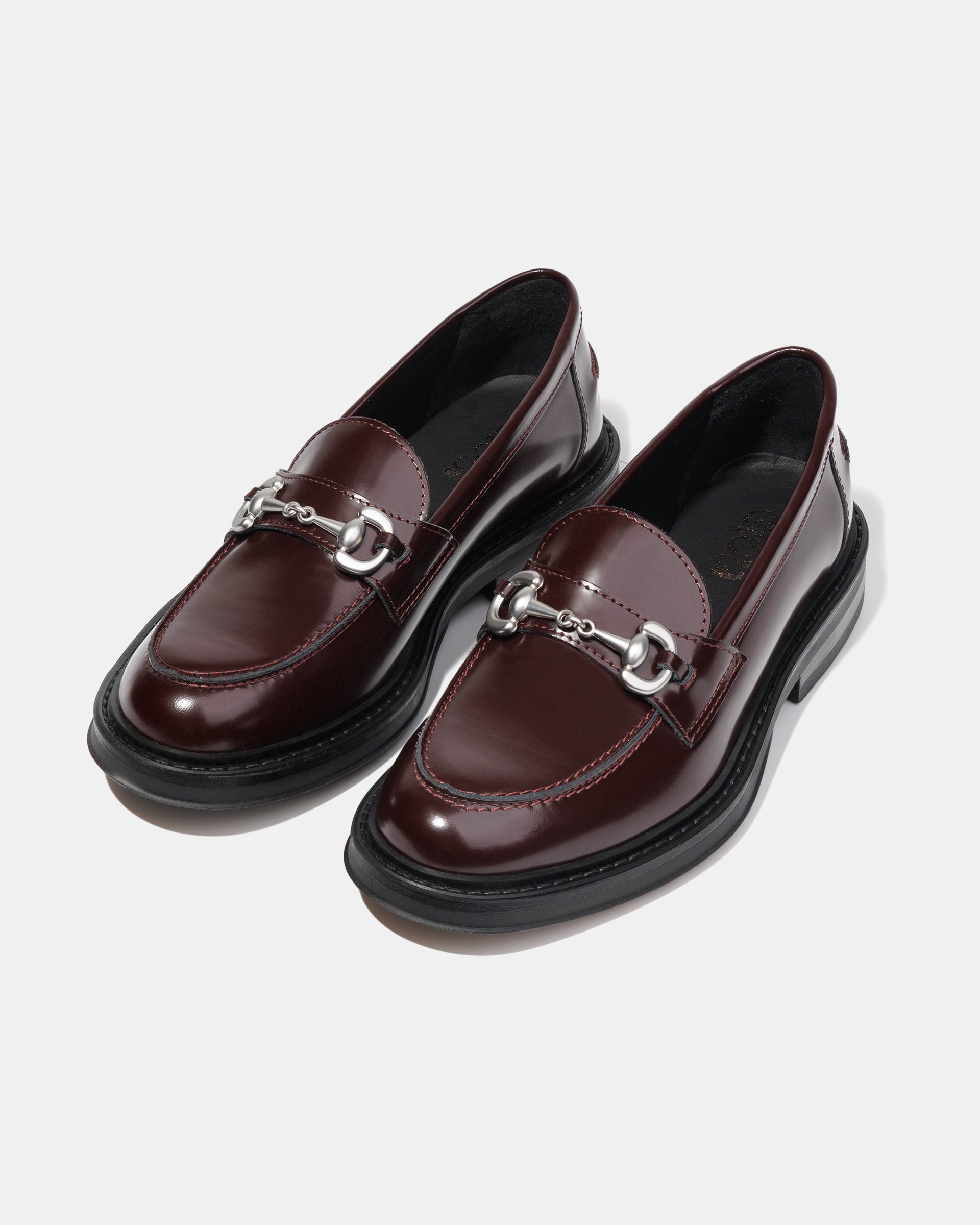 Темно-бордовые лоферы из натуральной кожи - Image 4 of 5