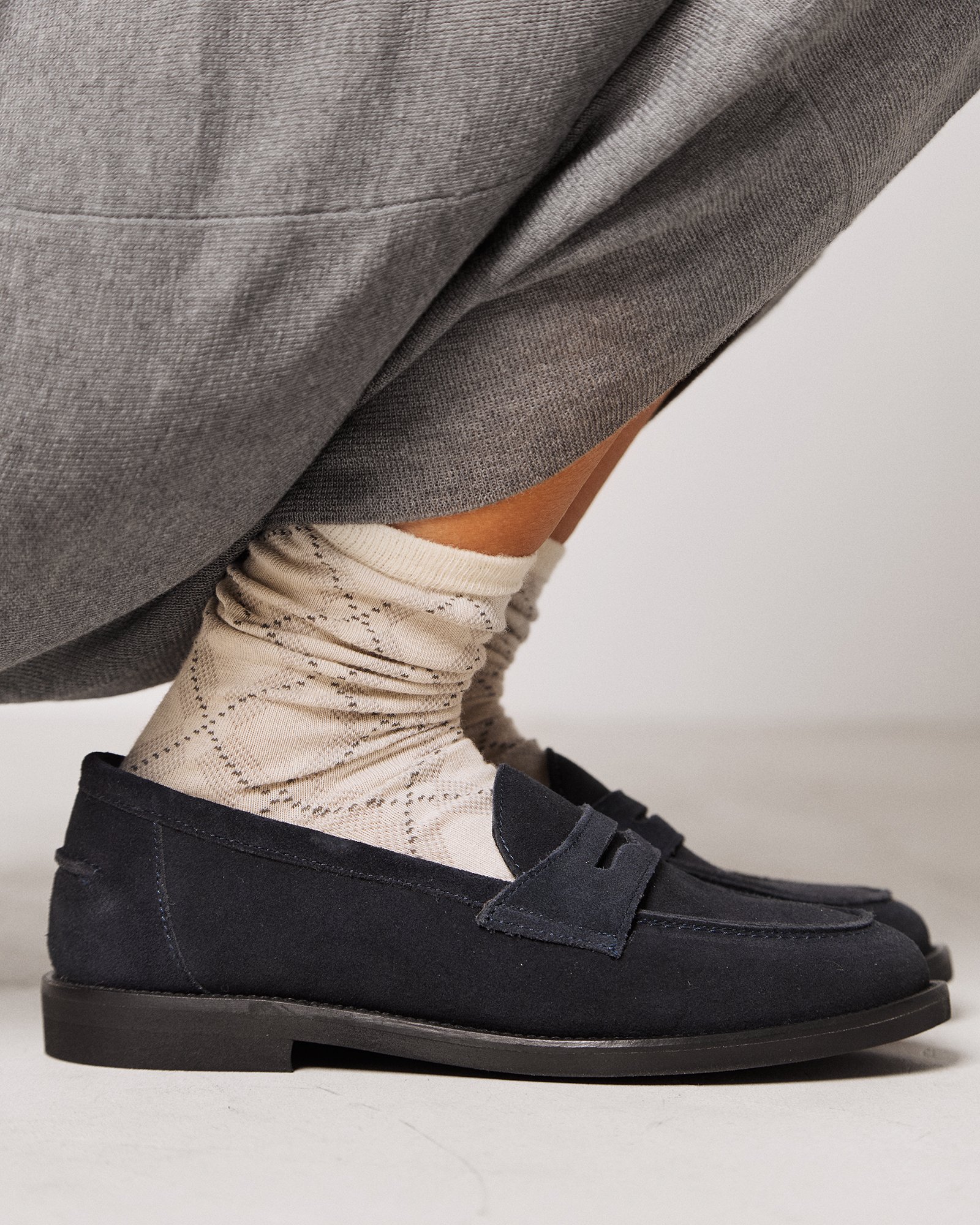 Темно-синие замшевые лоферы - Image 6 of 6