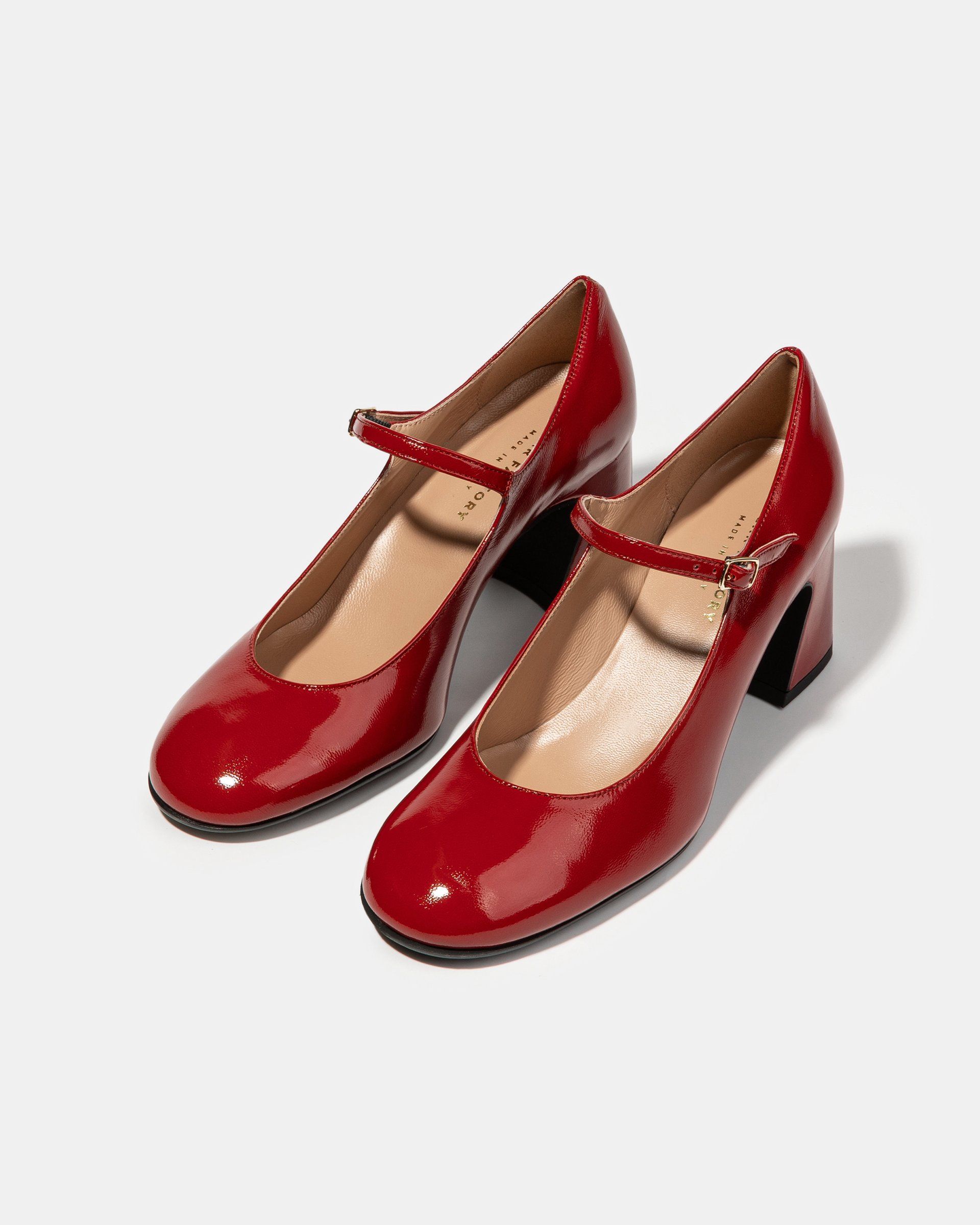 Красные кожаные туфли на каблуке - Image 2 of 6