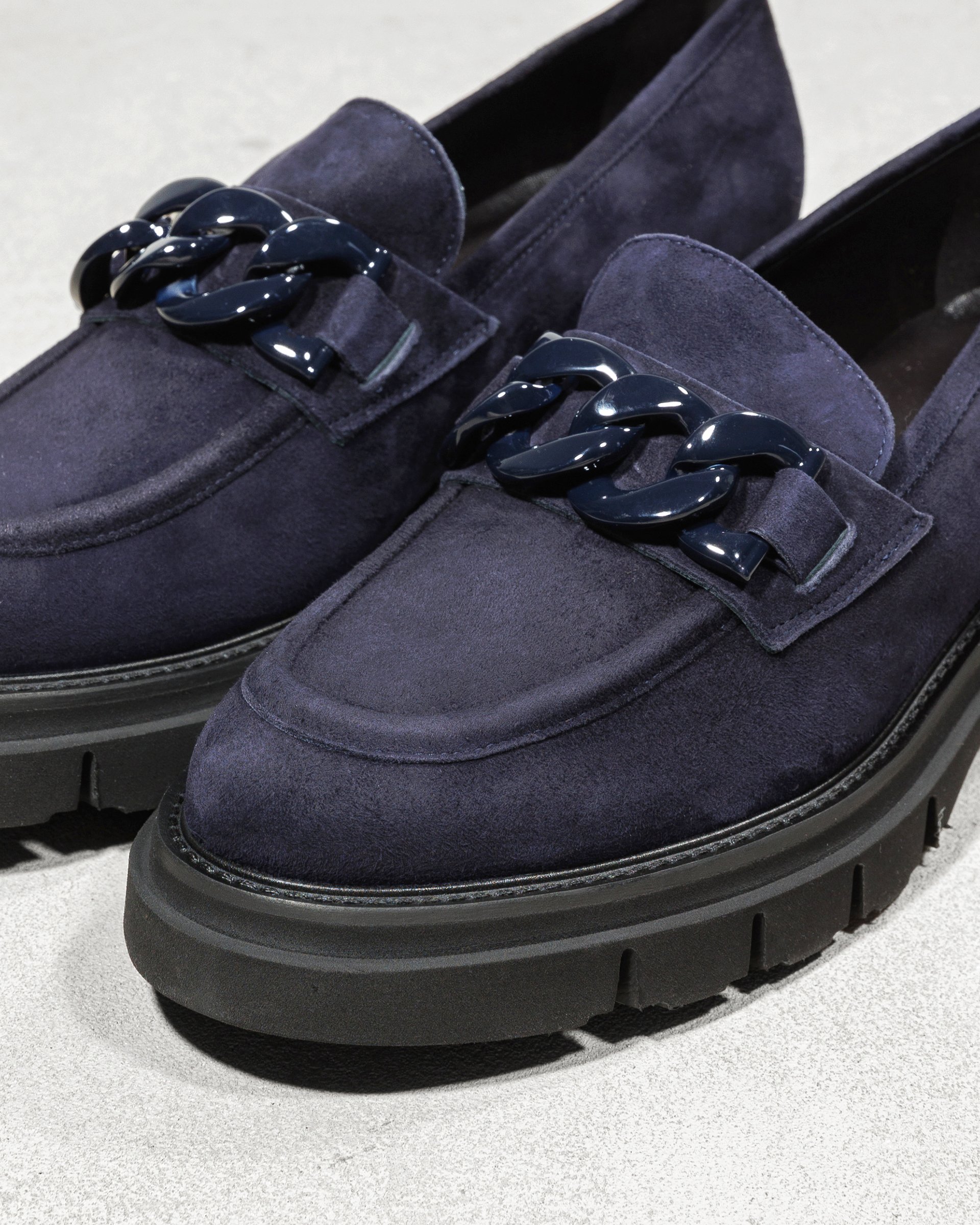 Темно-синие замшевые лоферы - Image 3 of 4