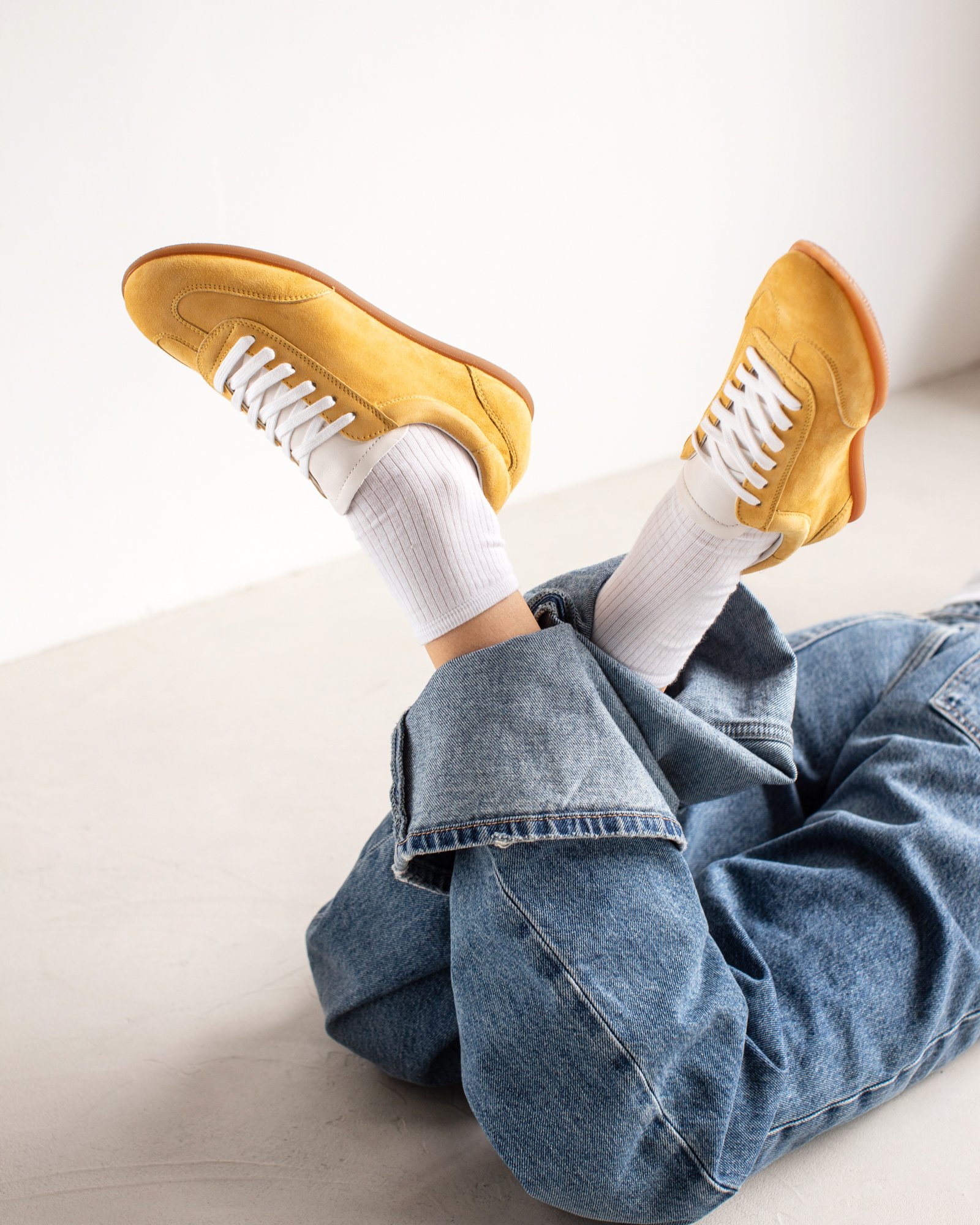 Желтые замшевые кеды - Image 5 of 5