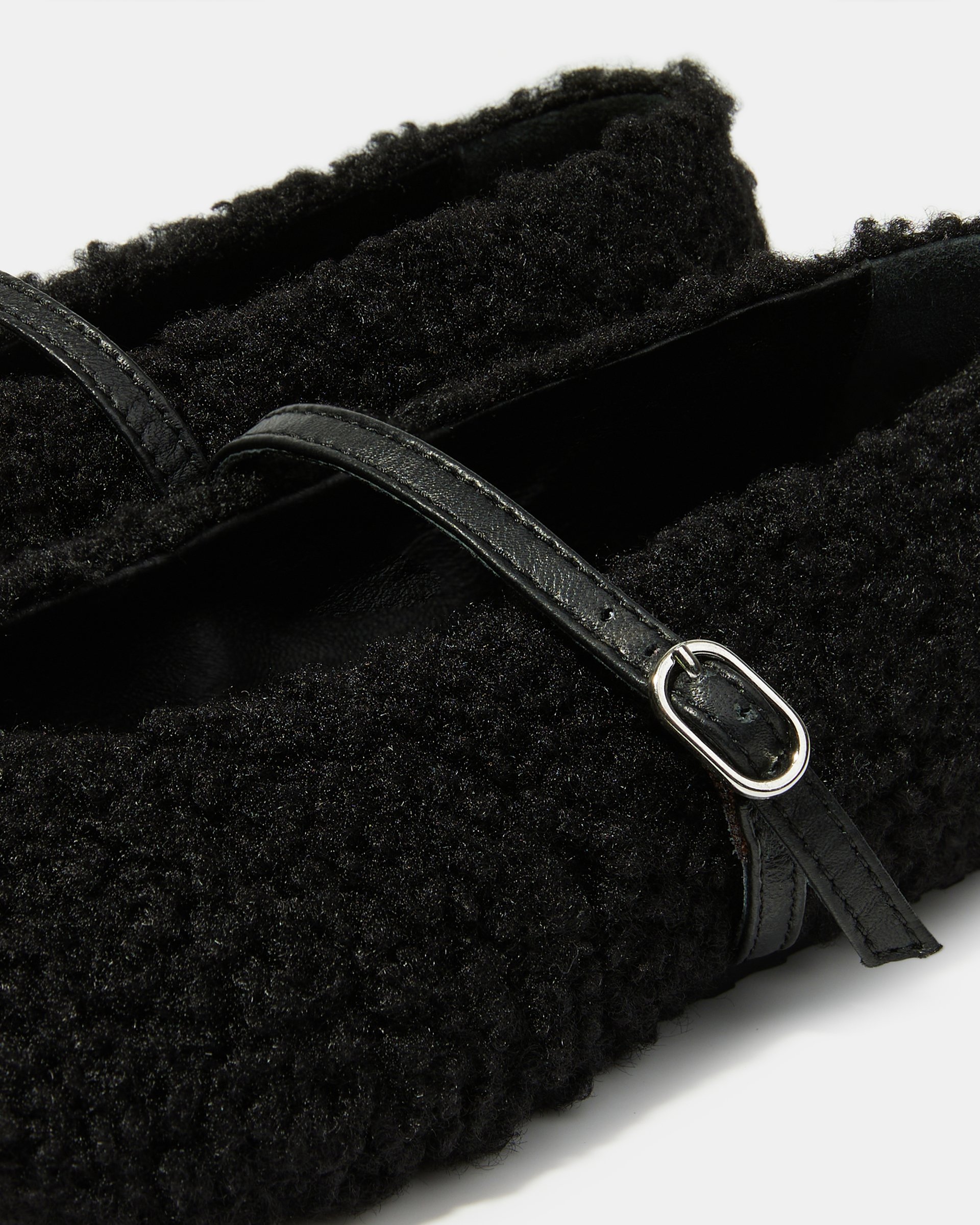 Черные балетки из экомеха - Image 4 of 5