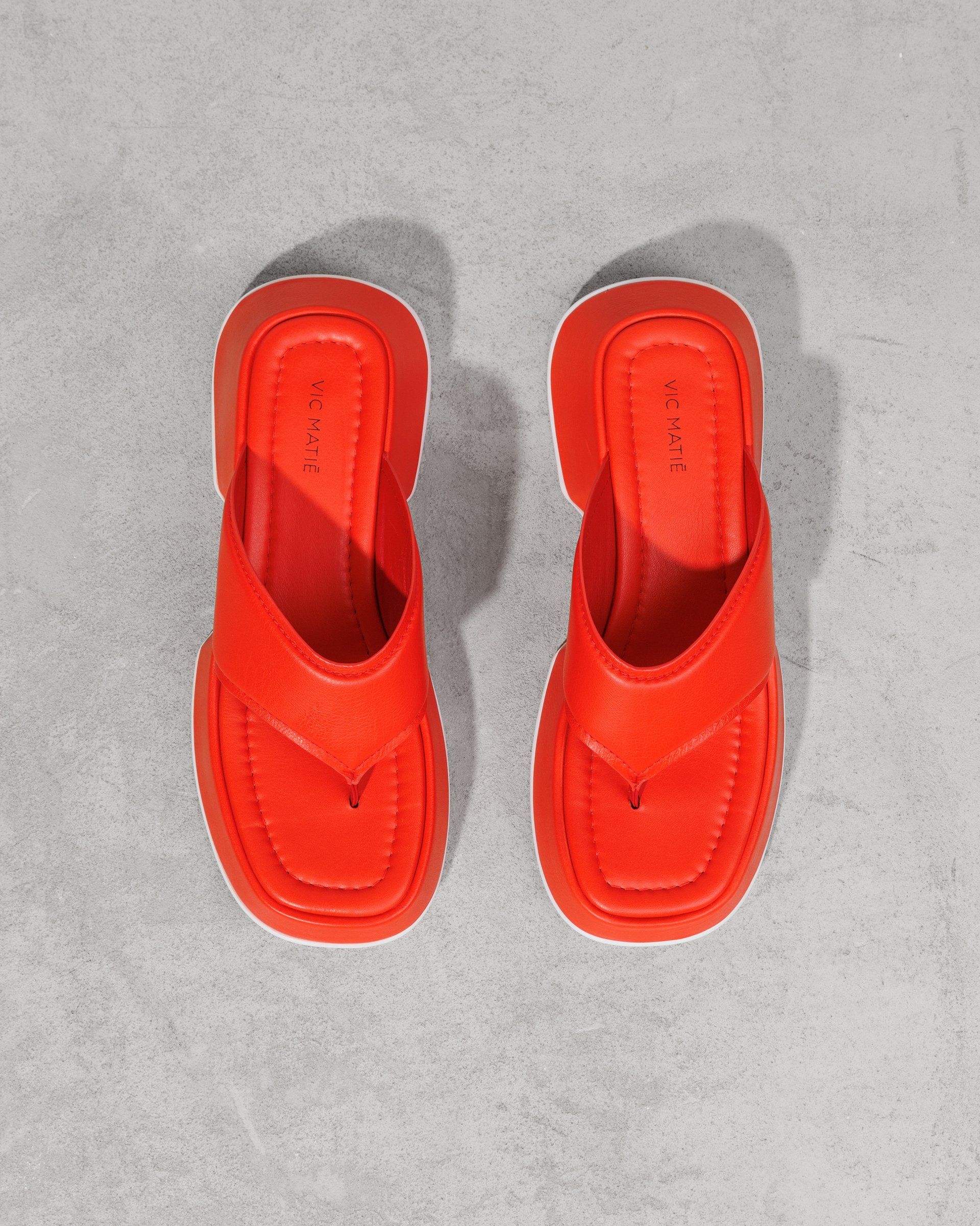 Темно-оранжевые кожаные шлепанцы - Image 3 of 7