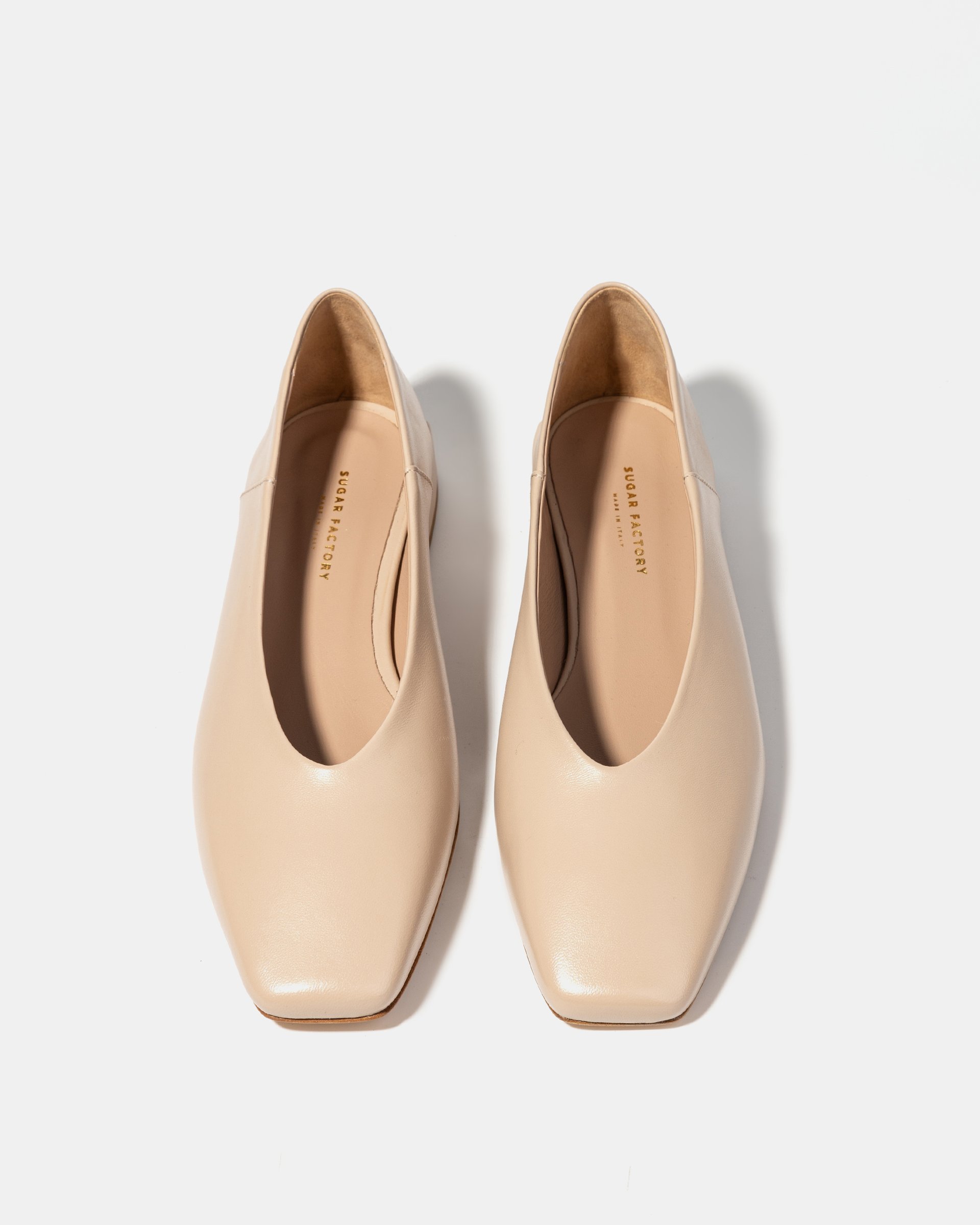 Бежевые кожаные туфли - Image 3 of 4