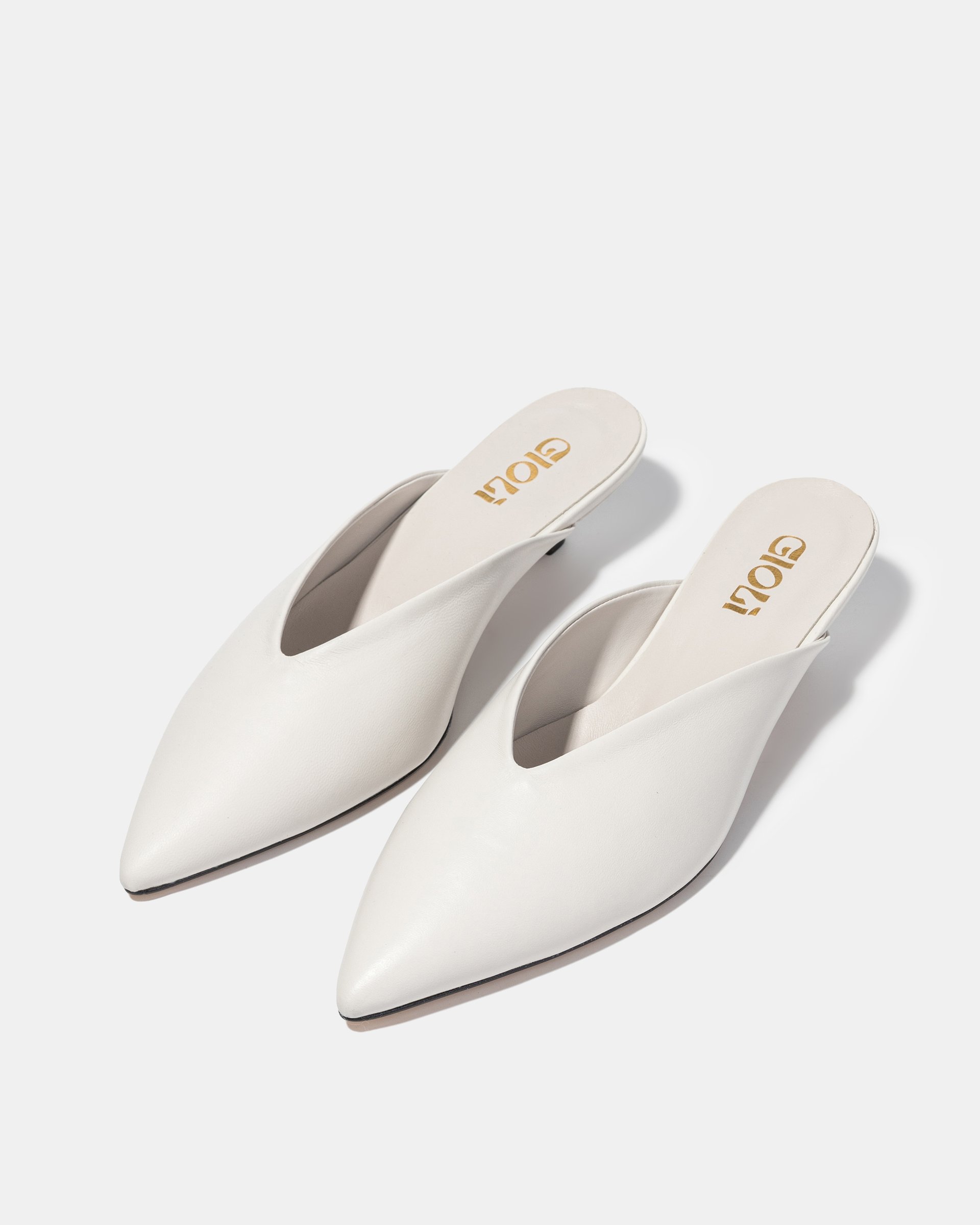 Белые кожаные мюли - Image 2 of 4