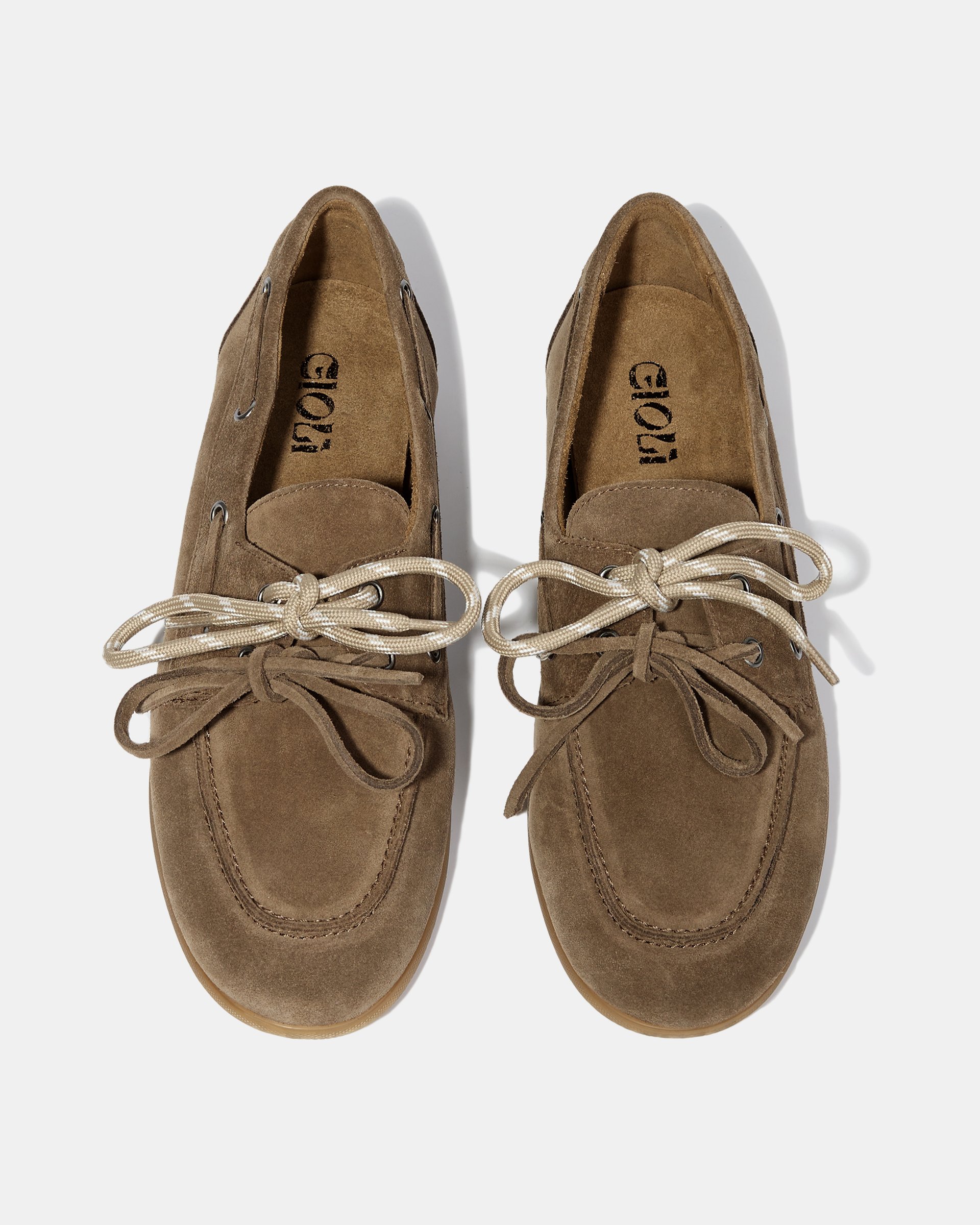 Бежевые замшевые мокасины - Image 3 of 5