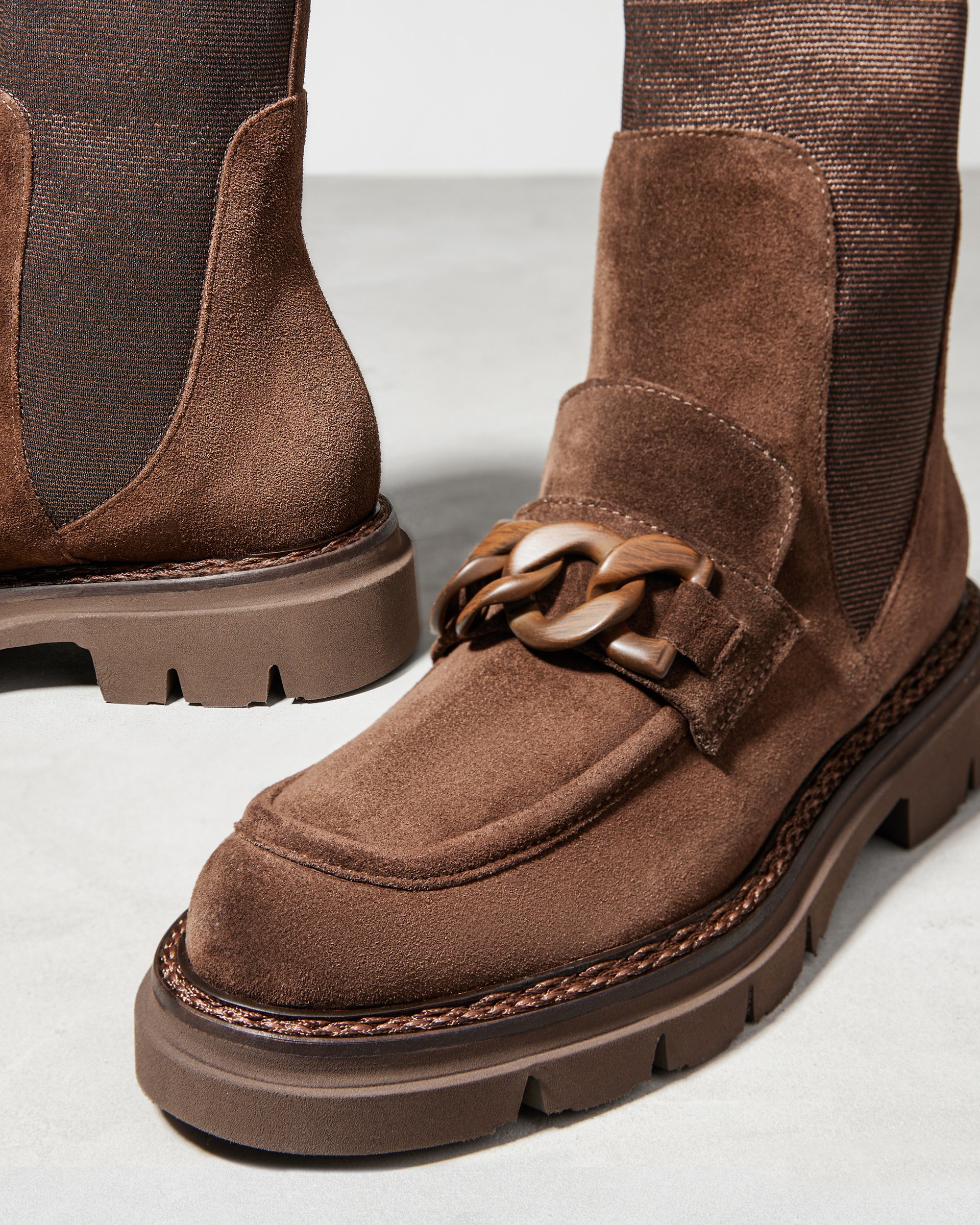 Коричневые замшевые ботинки - Image 4 of 6