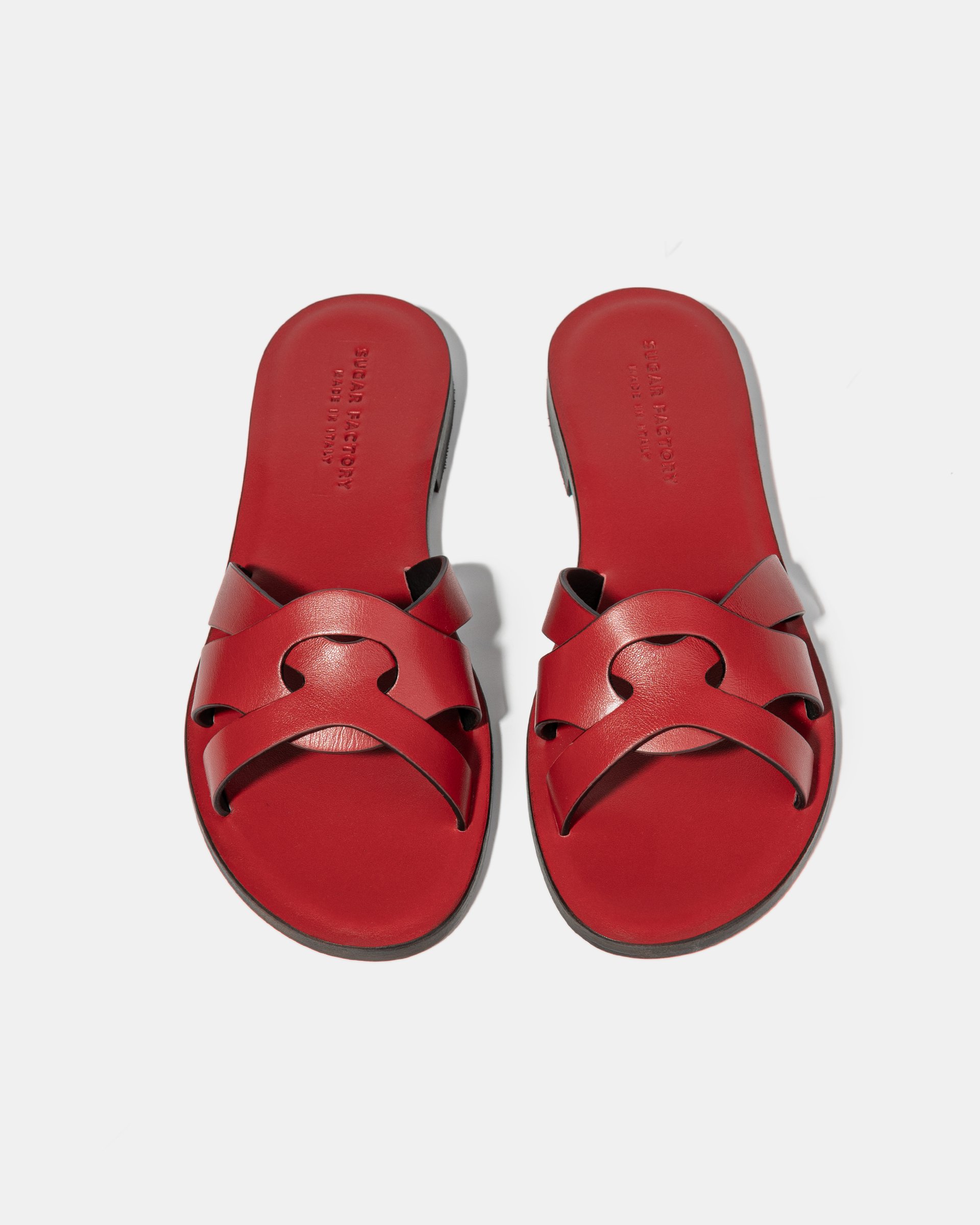 Красные пантолеты из натуральной кожи - Image 3 of 4