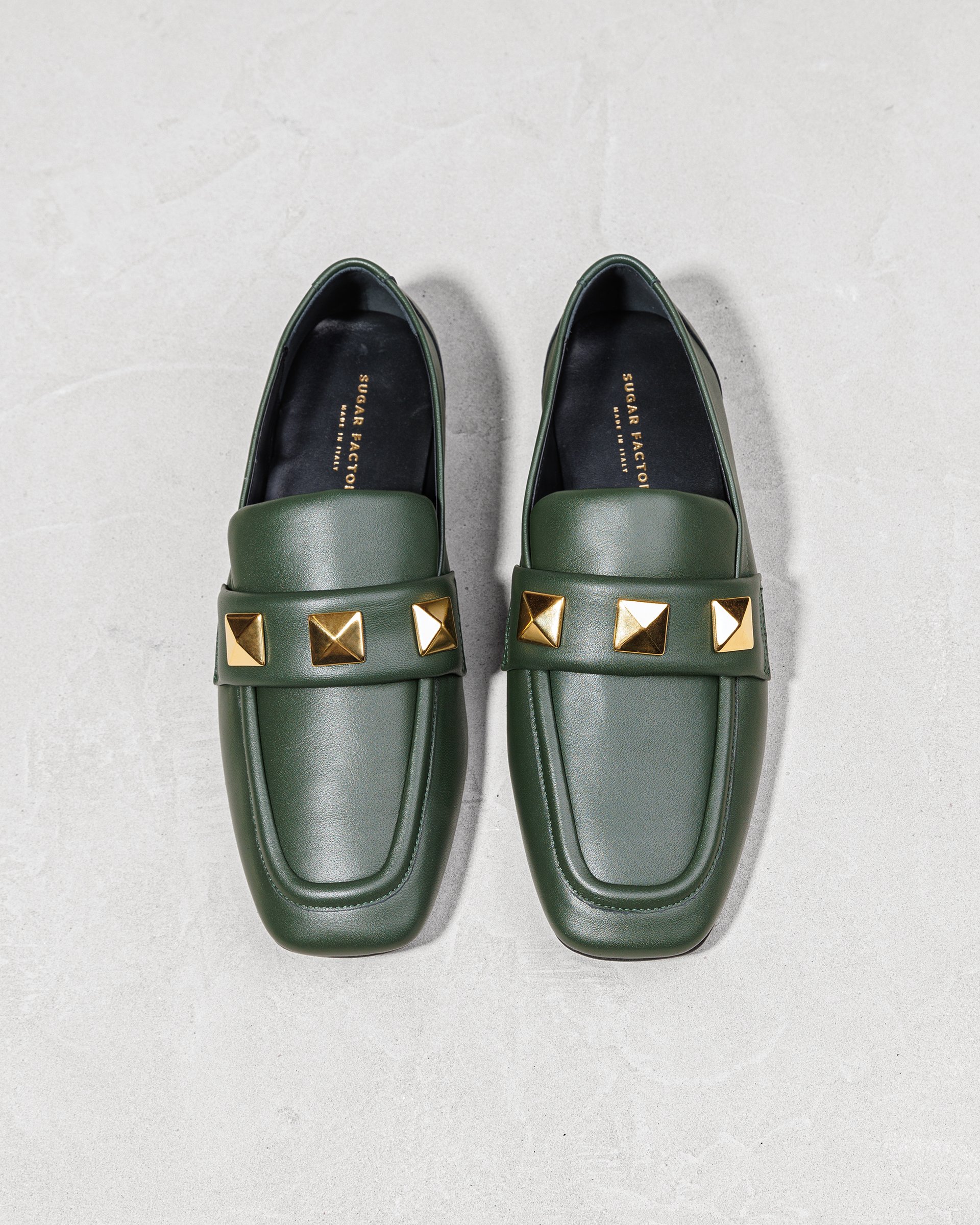Зеленые лоферы из натуральной кожи - Image 3 of 6