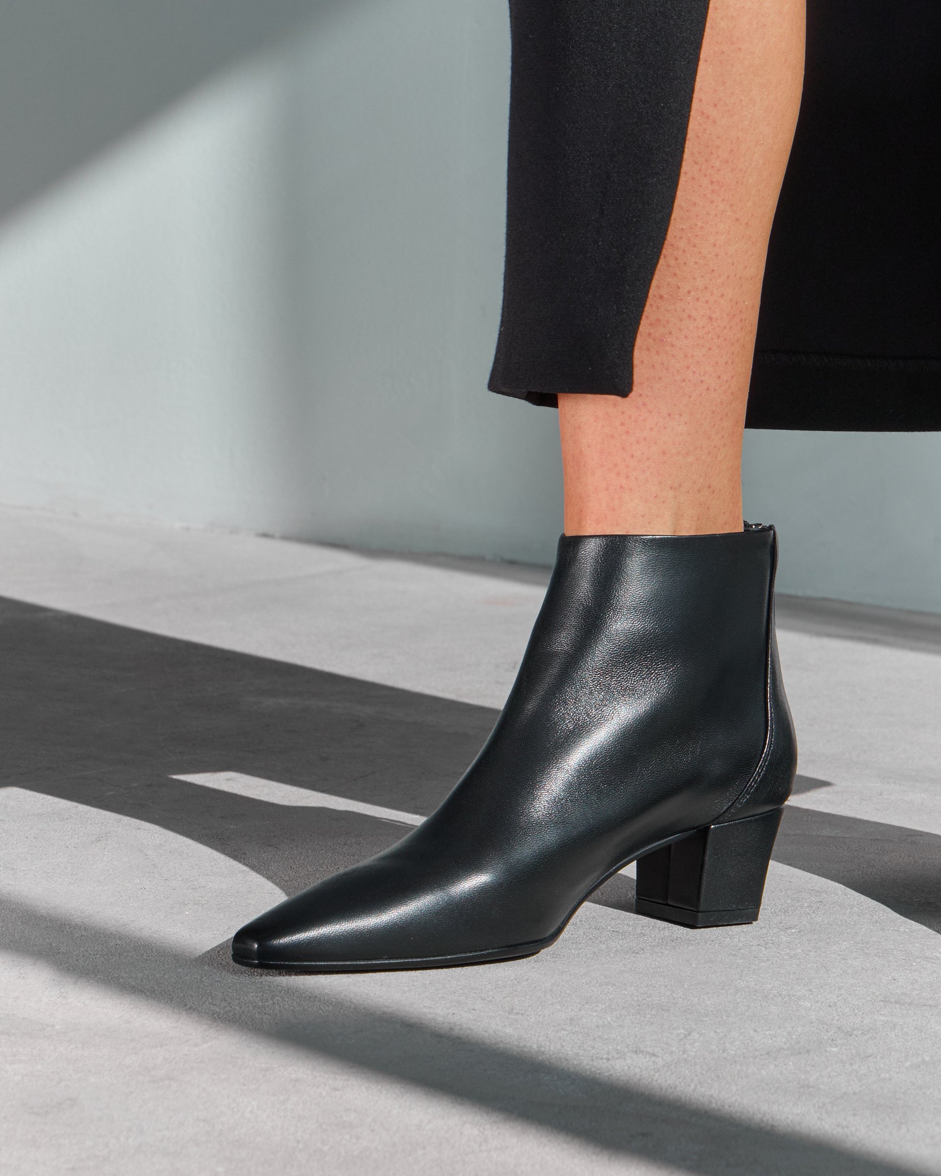 Черные классические кожаные ботильоны - Image 5 of 5