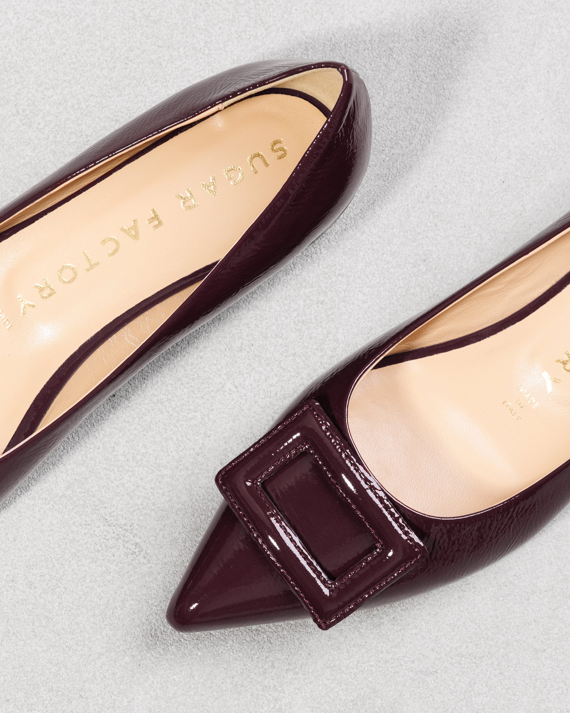 Бордовые лакированные туфли - Image 4 of 7