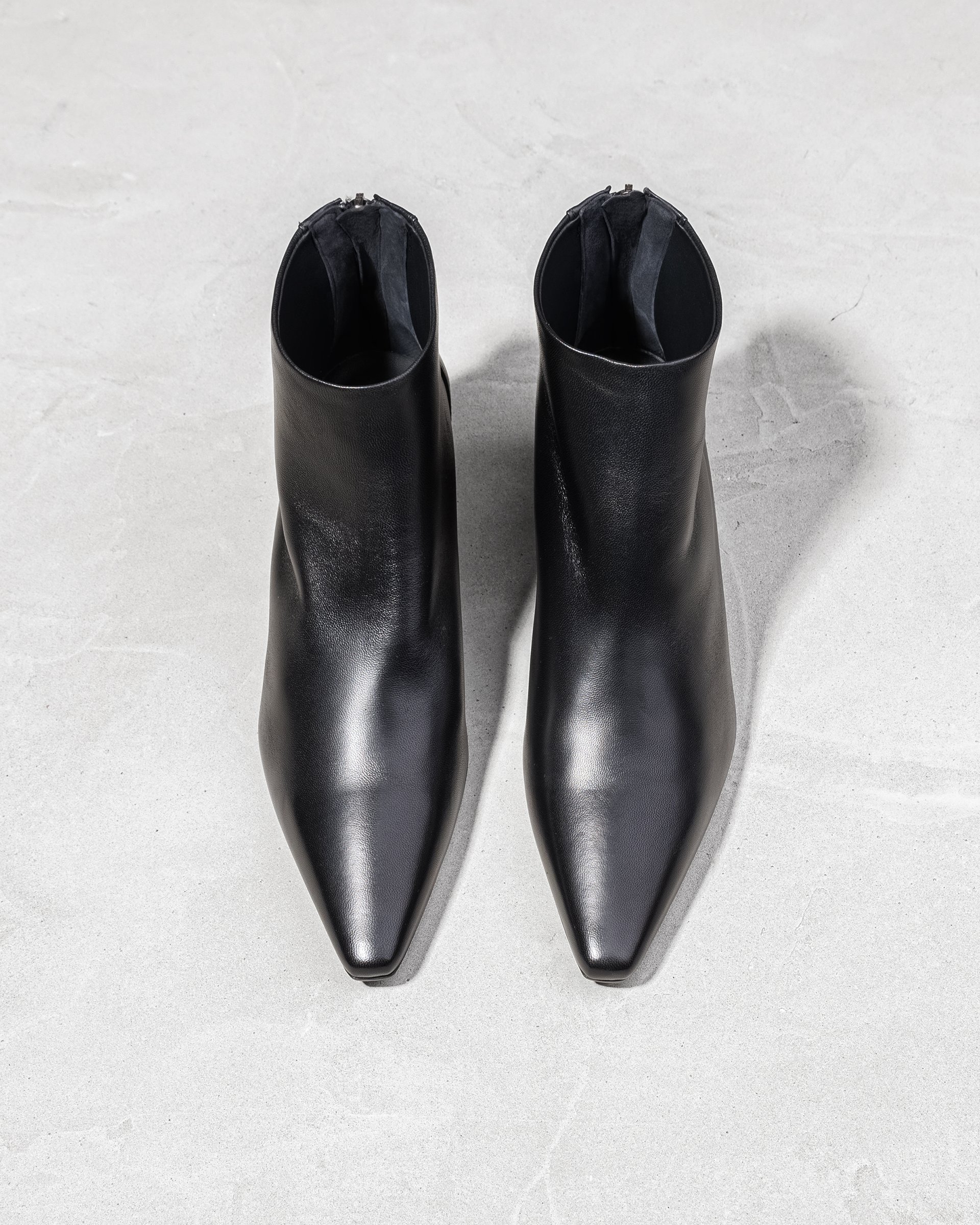 Черные классические кожаные ботильоны - Image 3 of 5
