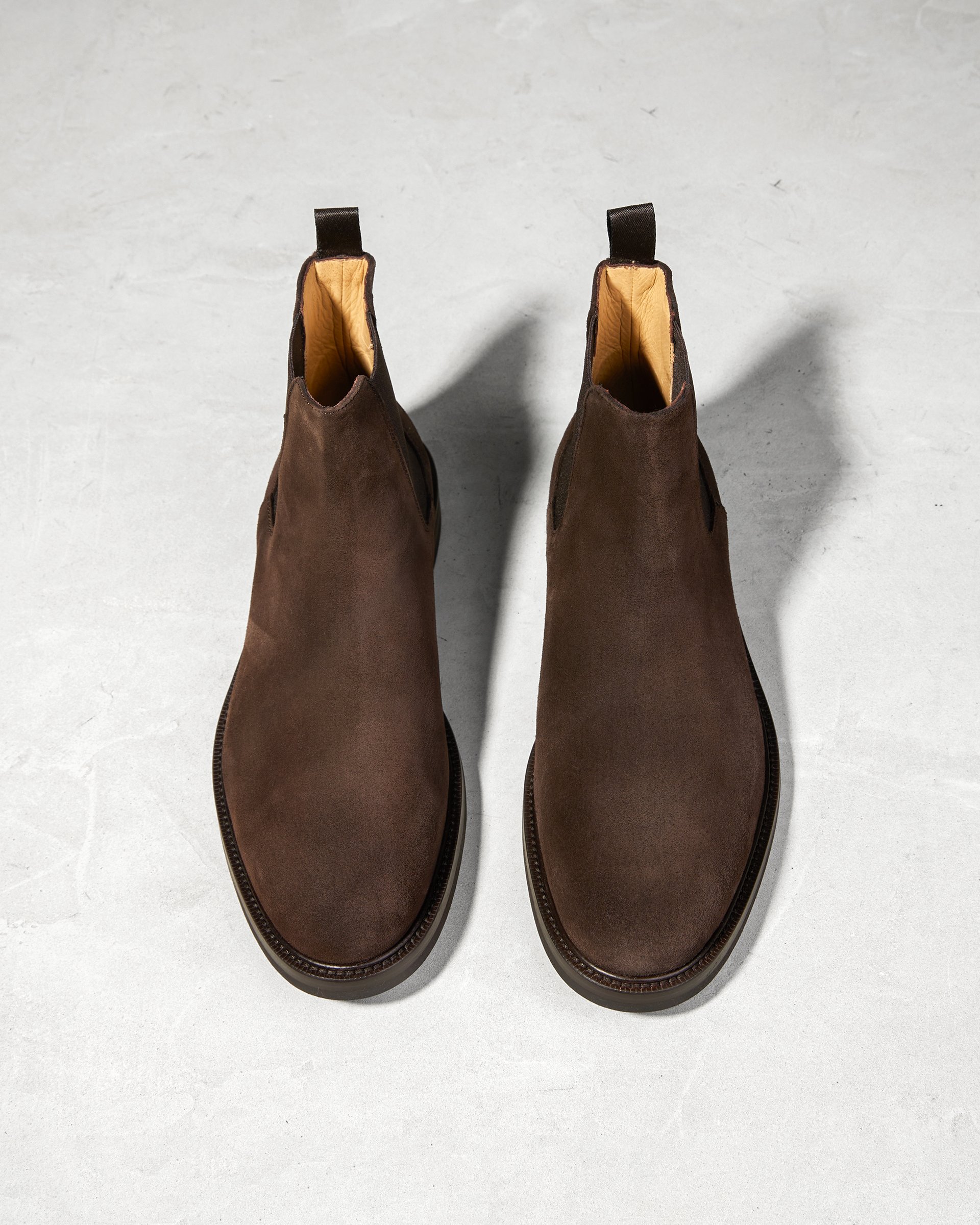 Темно-коричневые замшевые ботинки-челси - Image 2 of 5