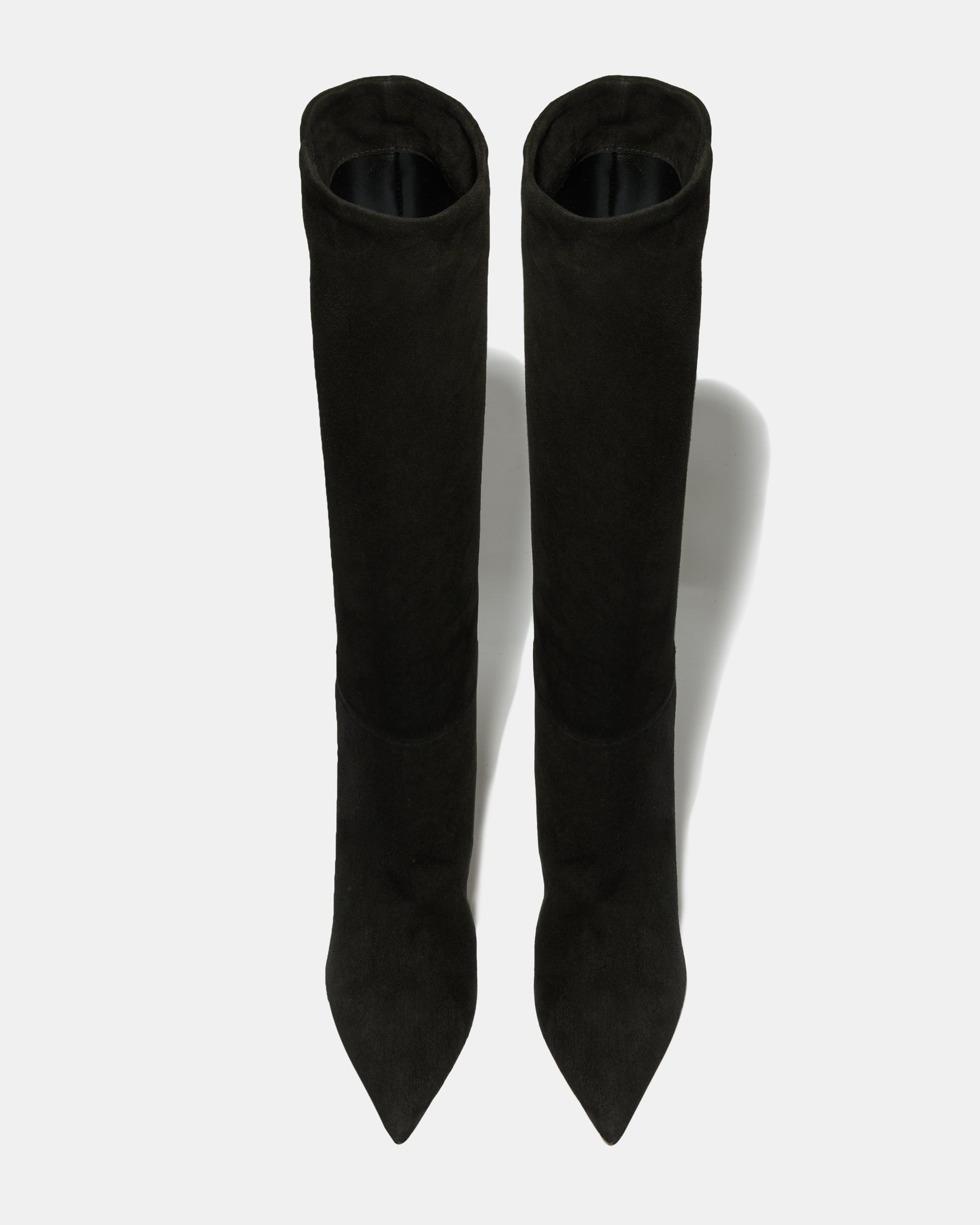 Черные высокие сапоги из натуральной замши - Image 3 of 6