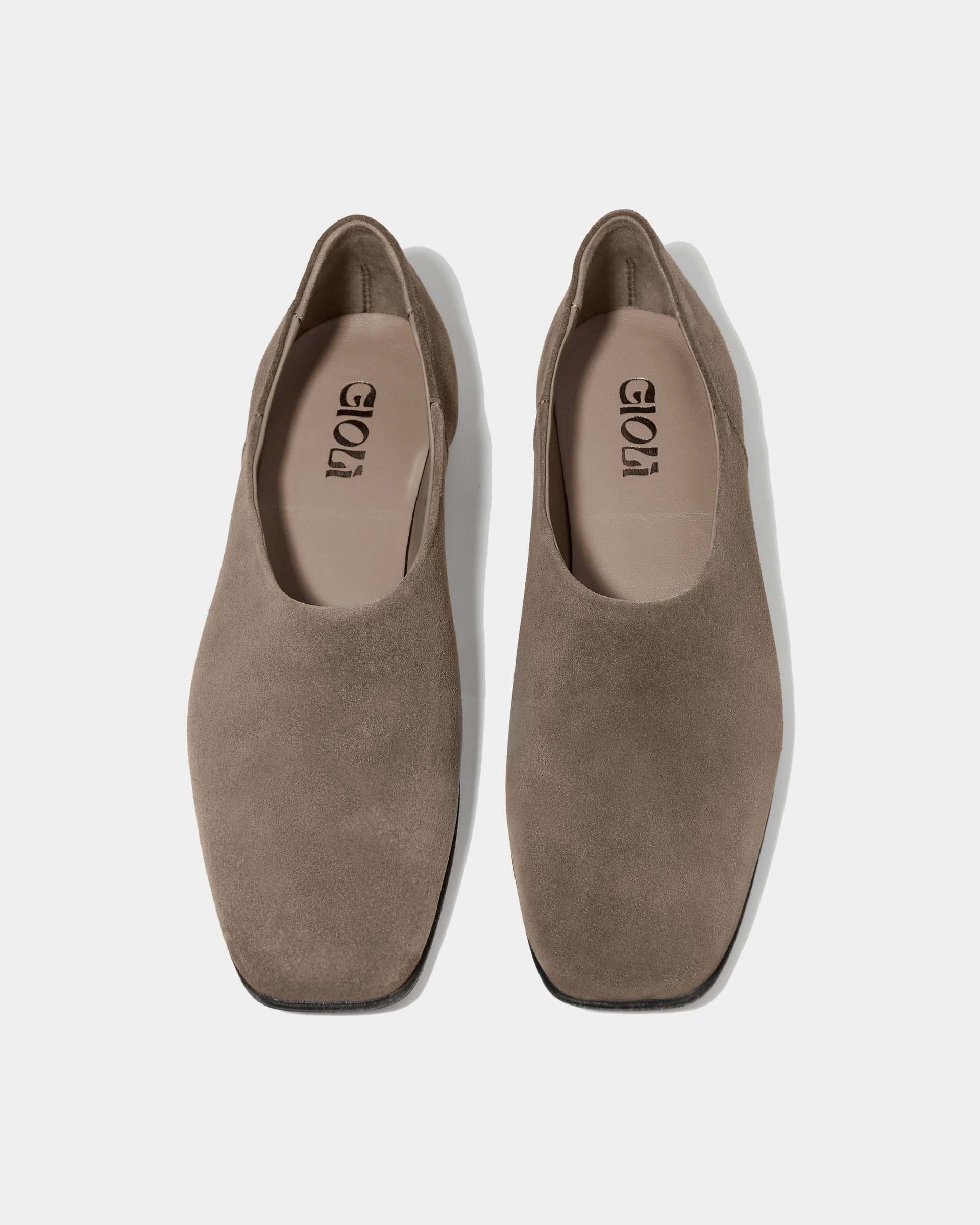 Замшевые туфли цвета таупе - Image 4 of 5