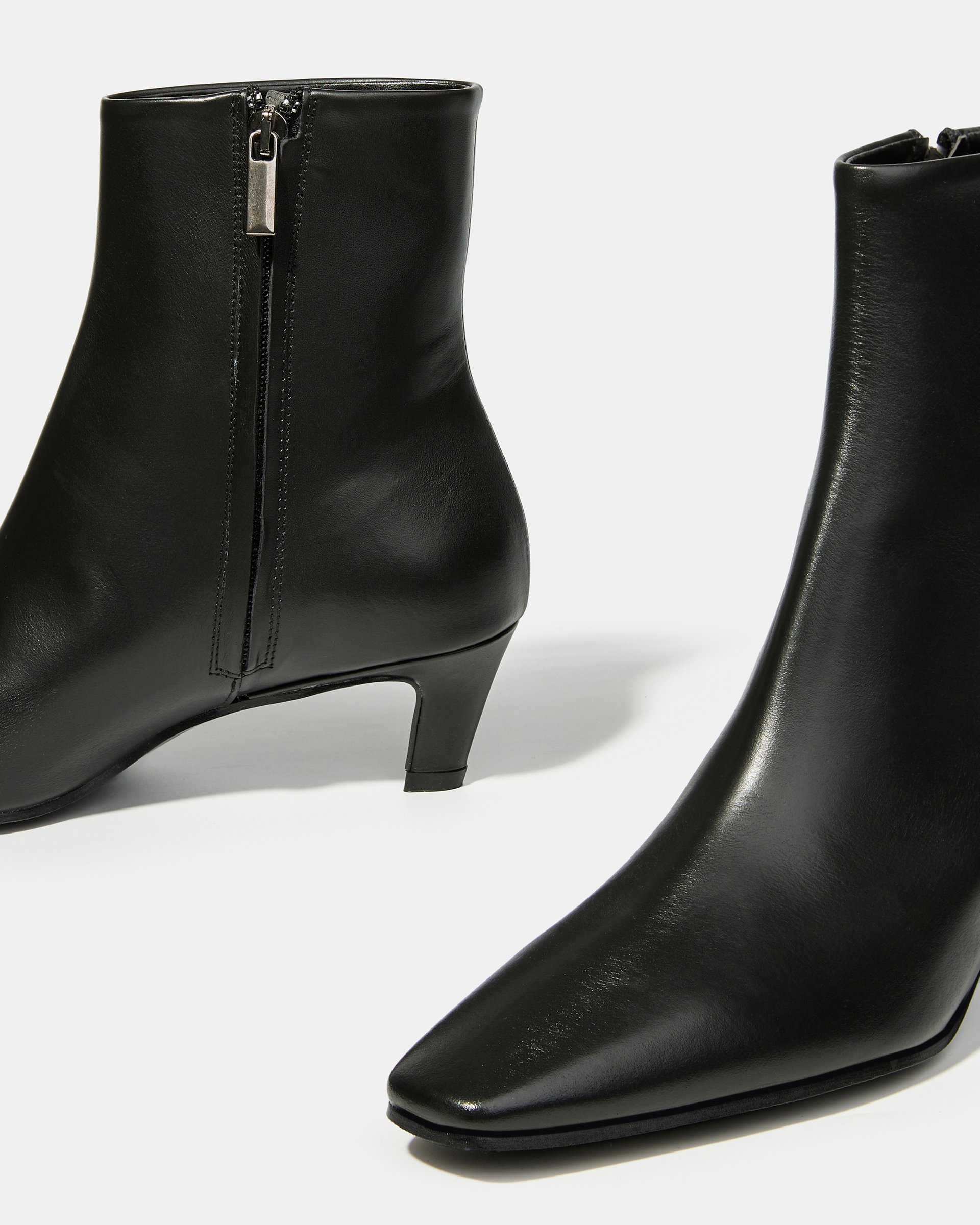 Черные ботильоны из натуральной кожи - Image 4 of 5