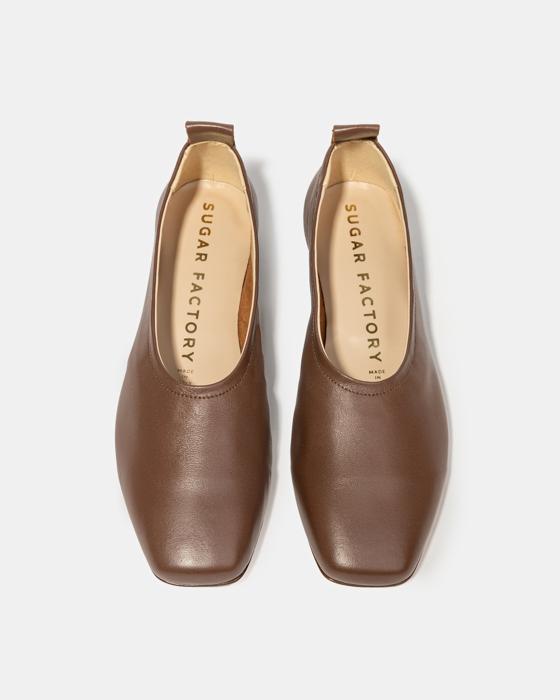 Коричневые балетки из натуральной кожи - Image 3 of 5