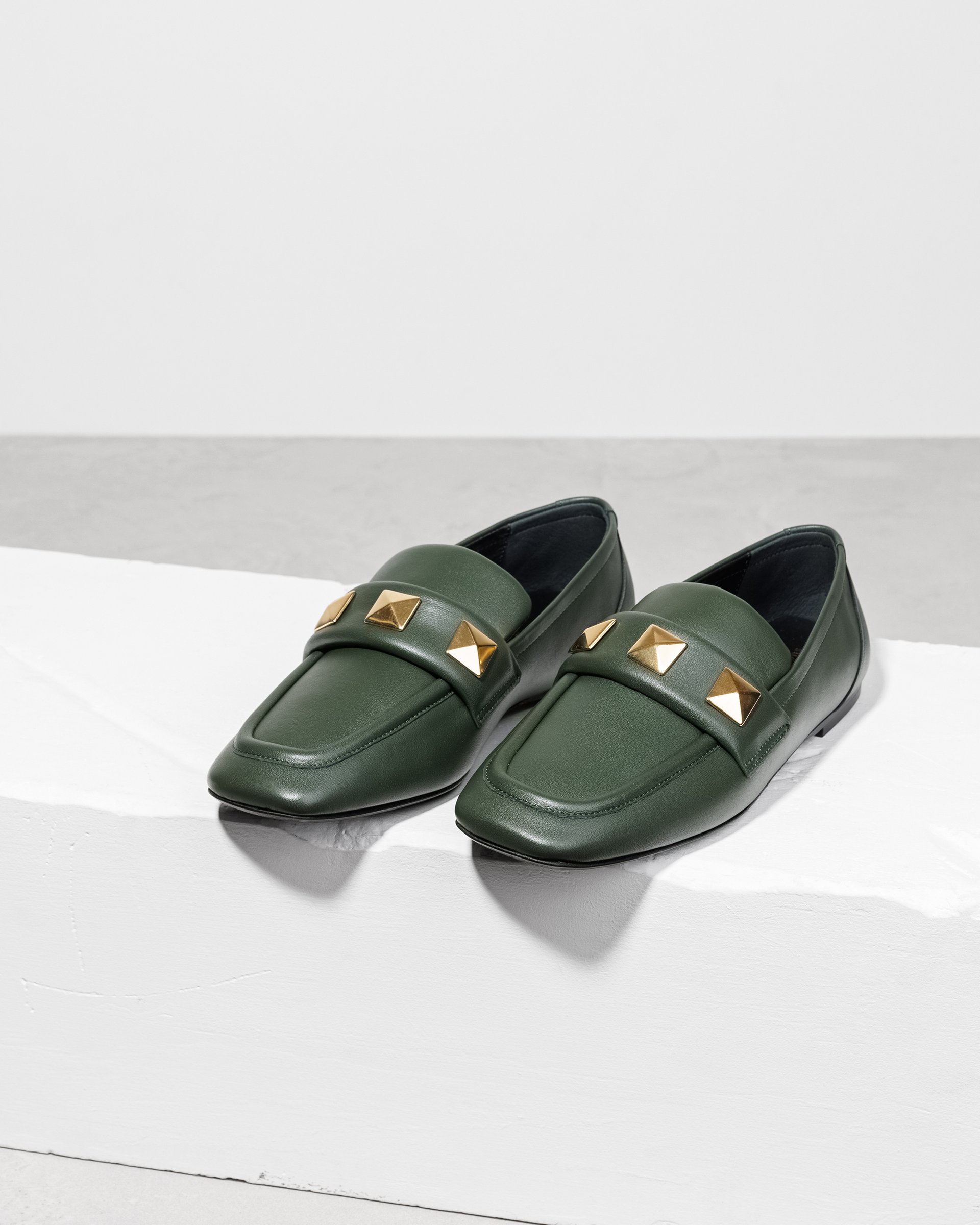 Зеленые лоферы из натуральной кожи - Image 2 of 6