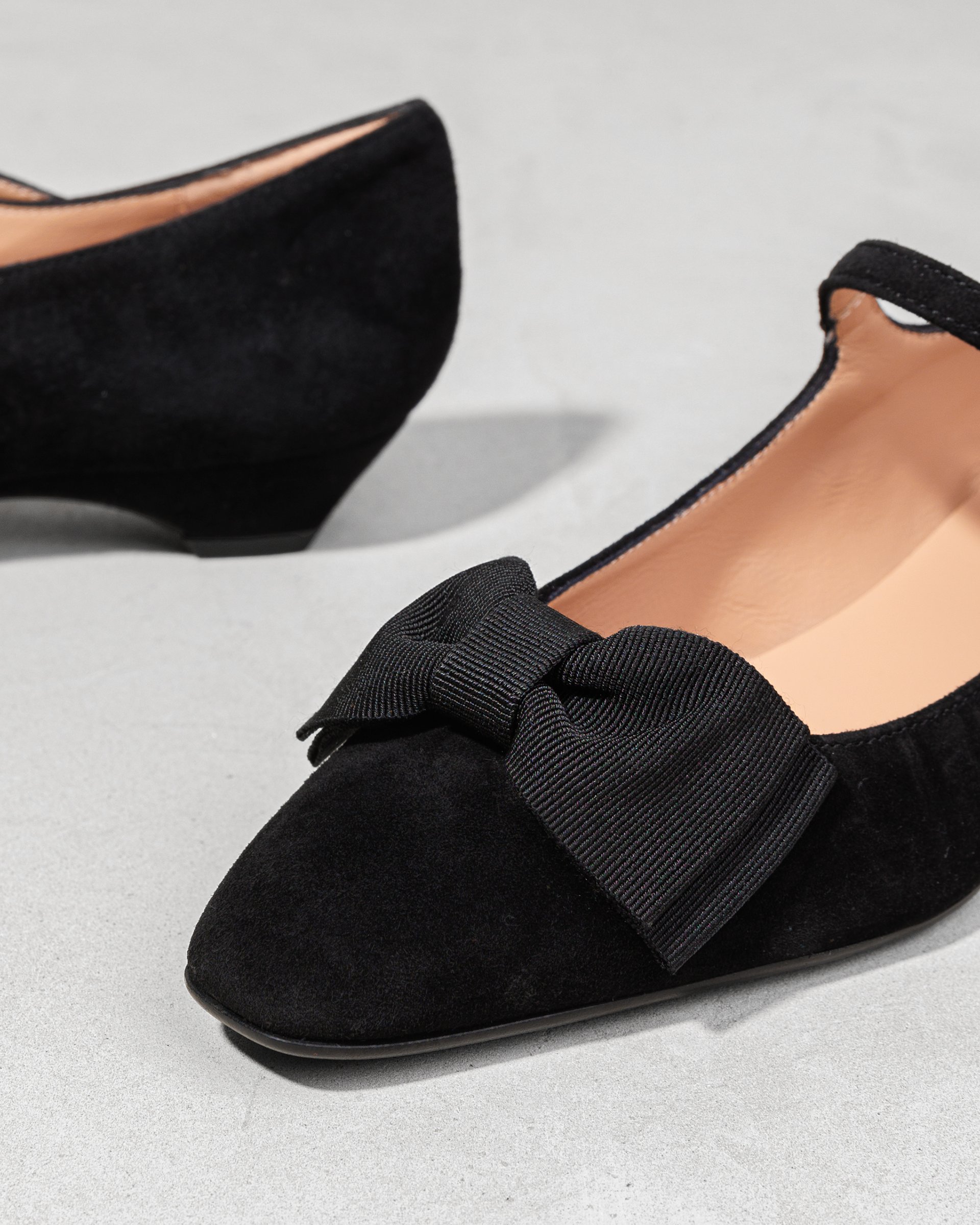 Черные замшевые туфли с бантом - Image 4 of 7