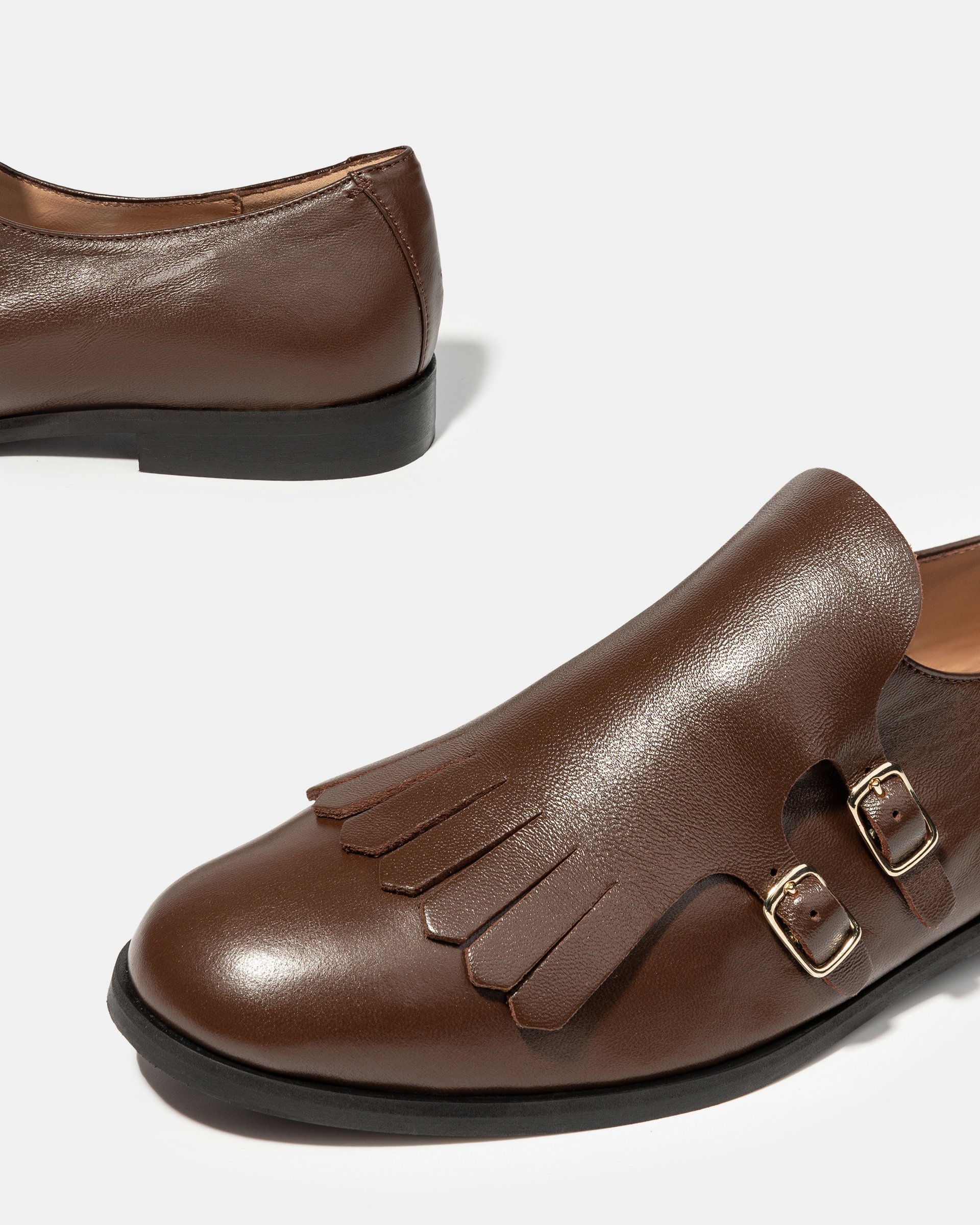 Темно-коричневые туфли из натуральной кожи - Image 4 of 4