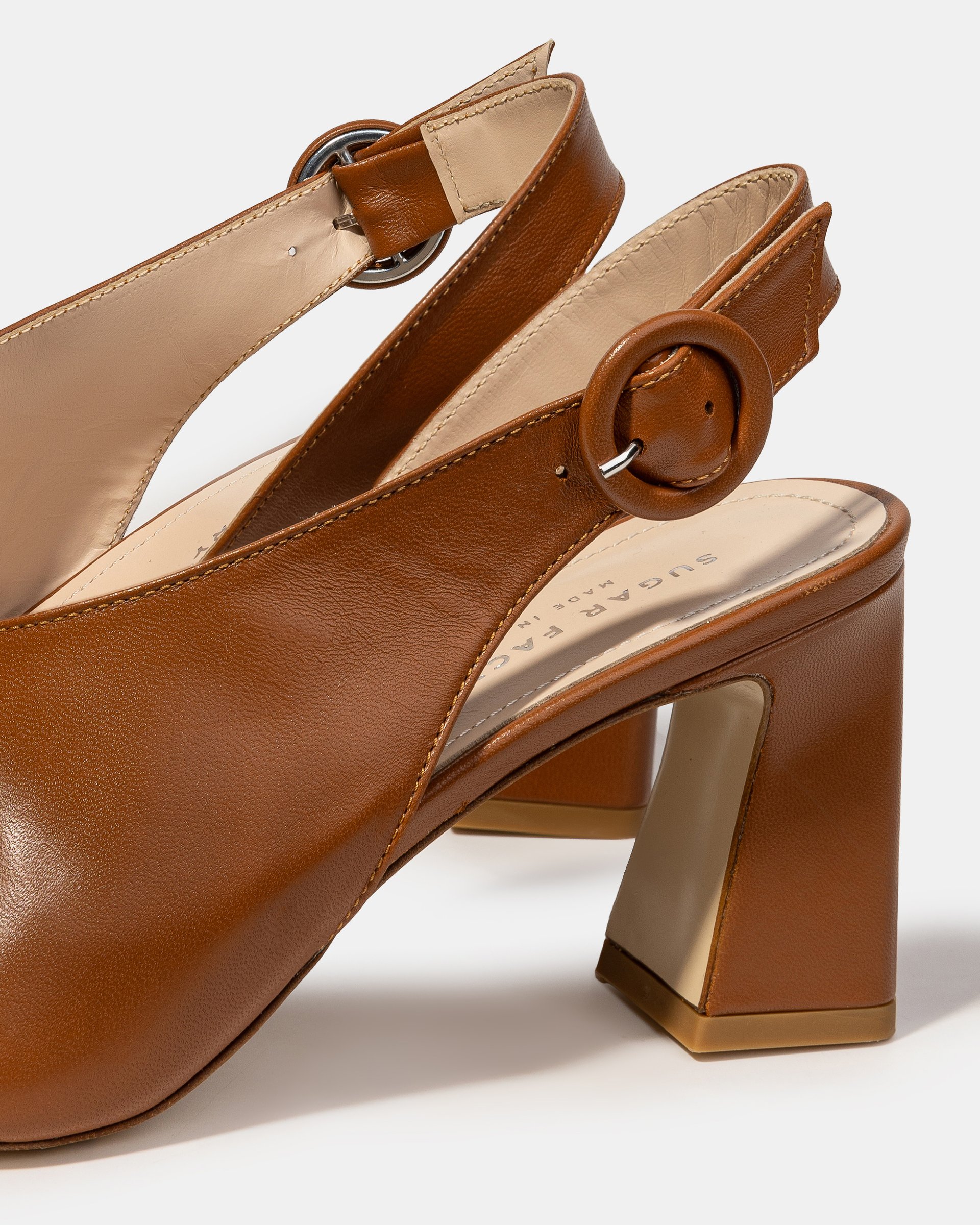 Коричневые босоножки на высоком каблуке - Image 4 of 4