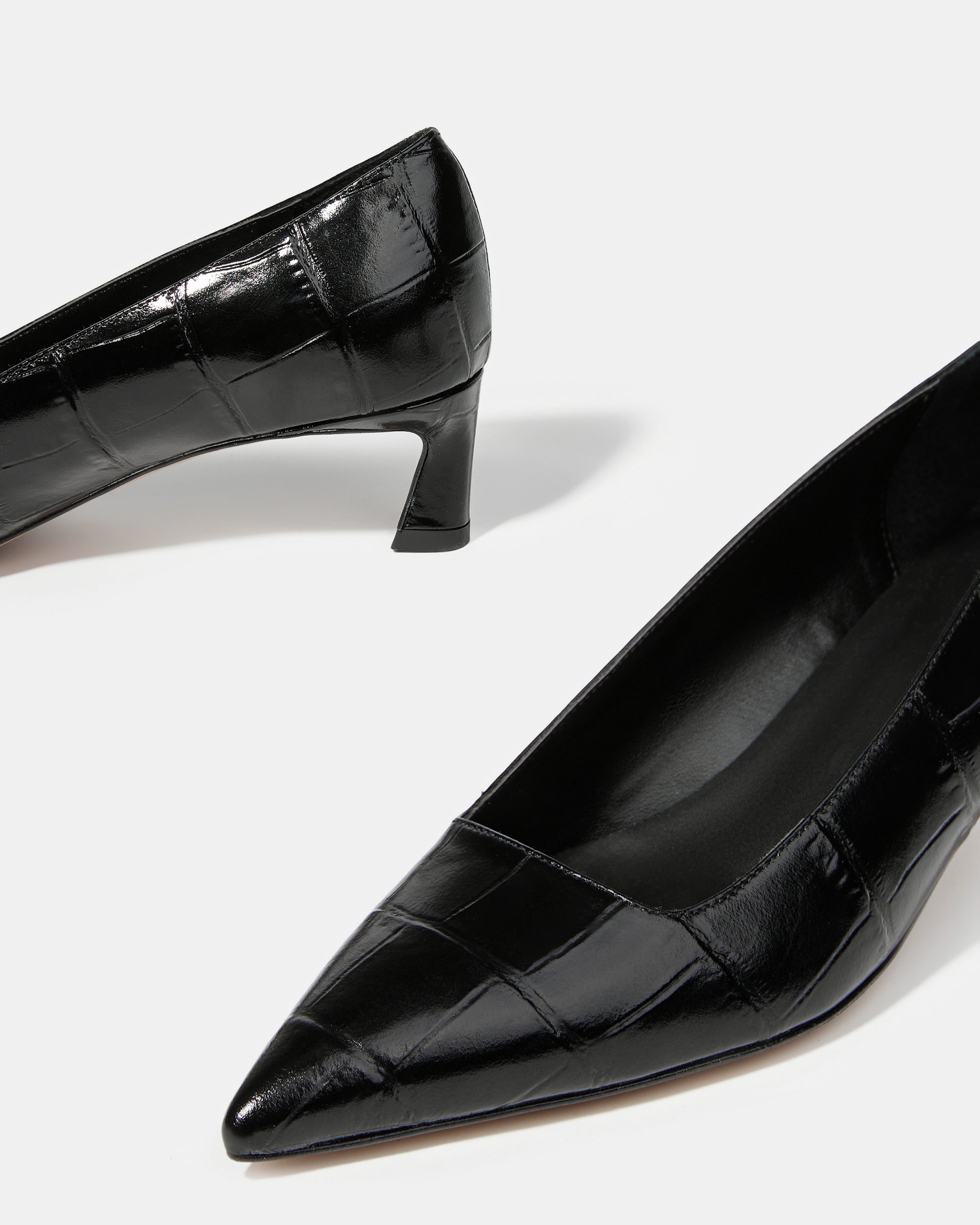 Черные кожаные туфли на каблуке - Image 4 of 6