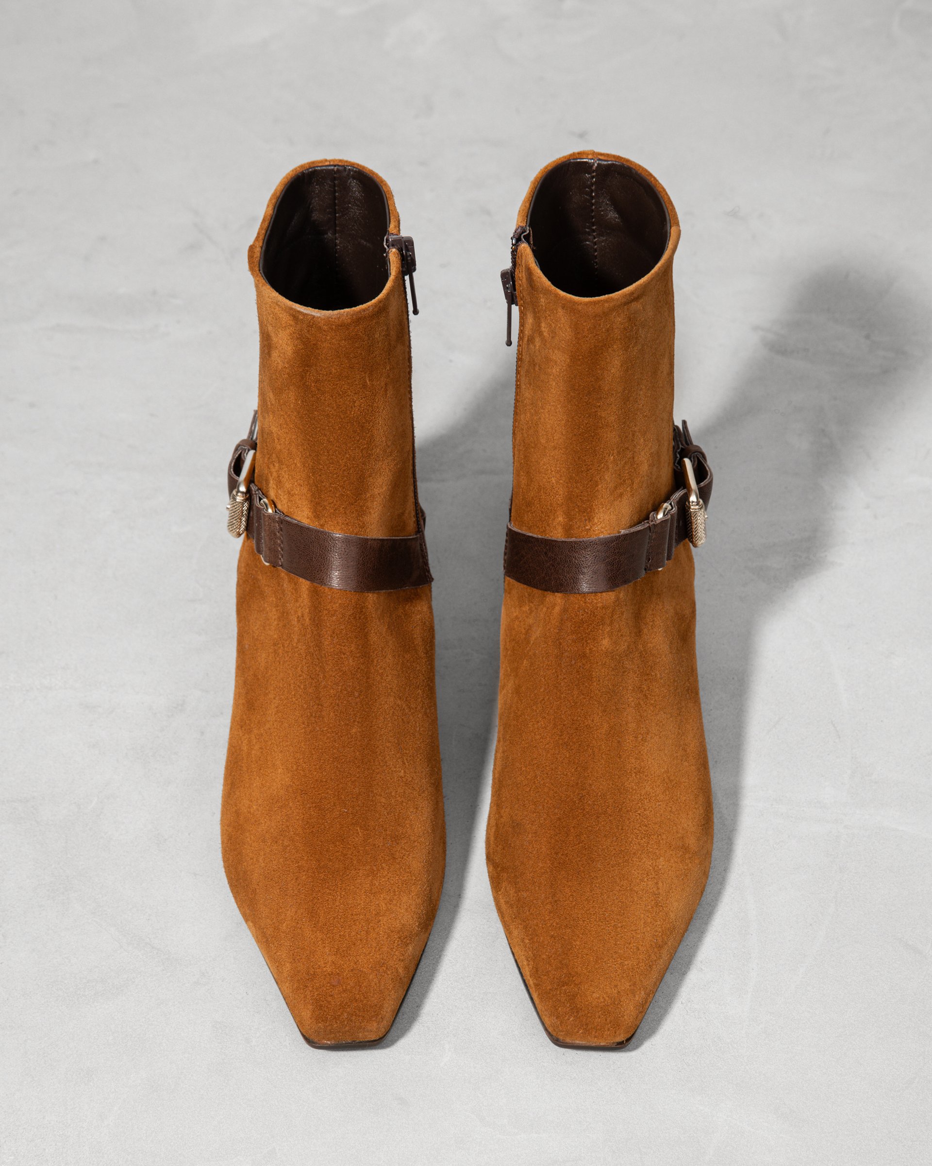 Ботинки из замши горчичного цвета - Image 3 of 5