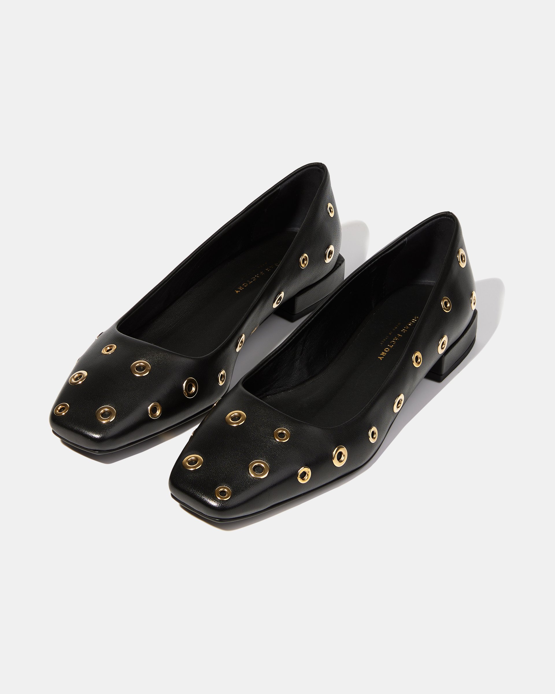 Черные кожаные туфли с заклепками - Image 2 of 5