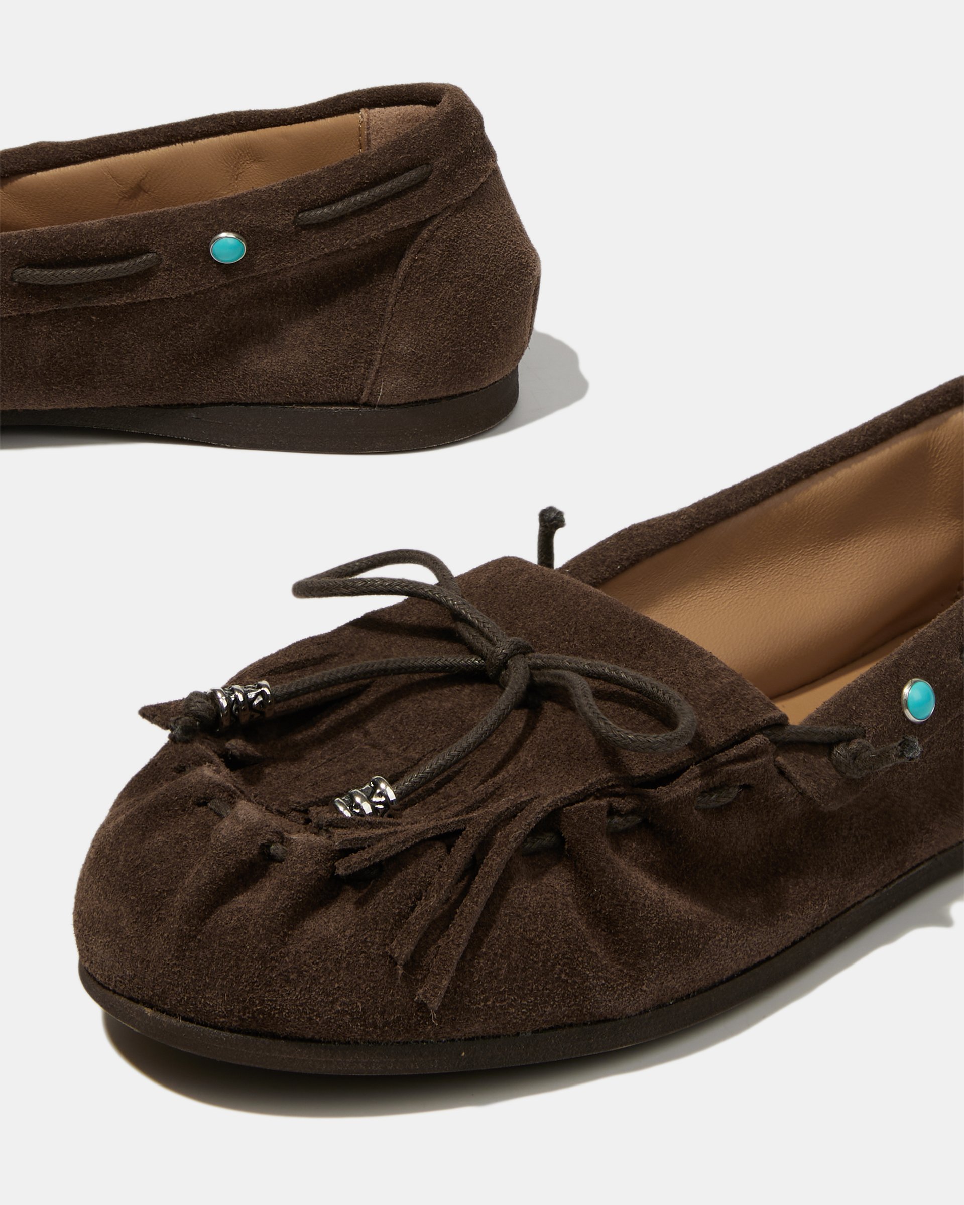 Темно-коричневые мокасины с бантиком - Image 4 of 4