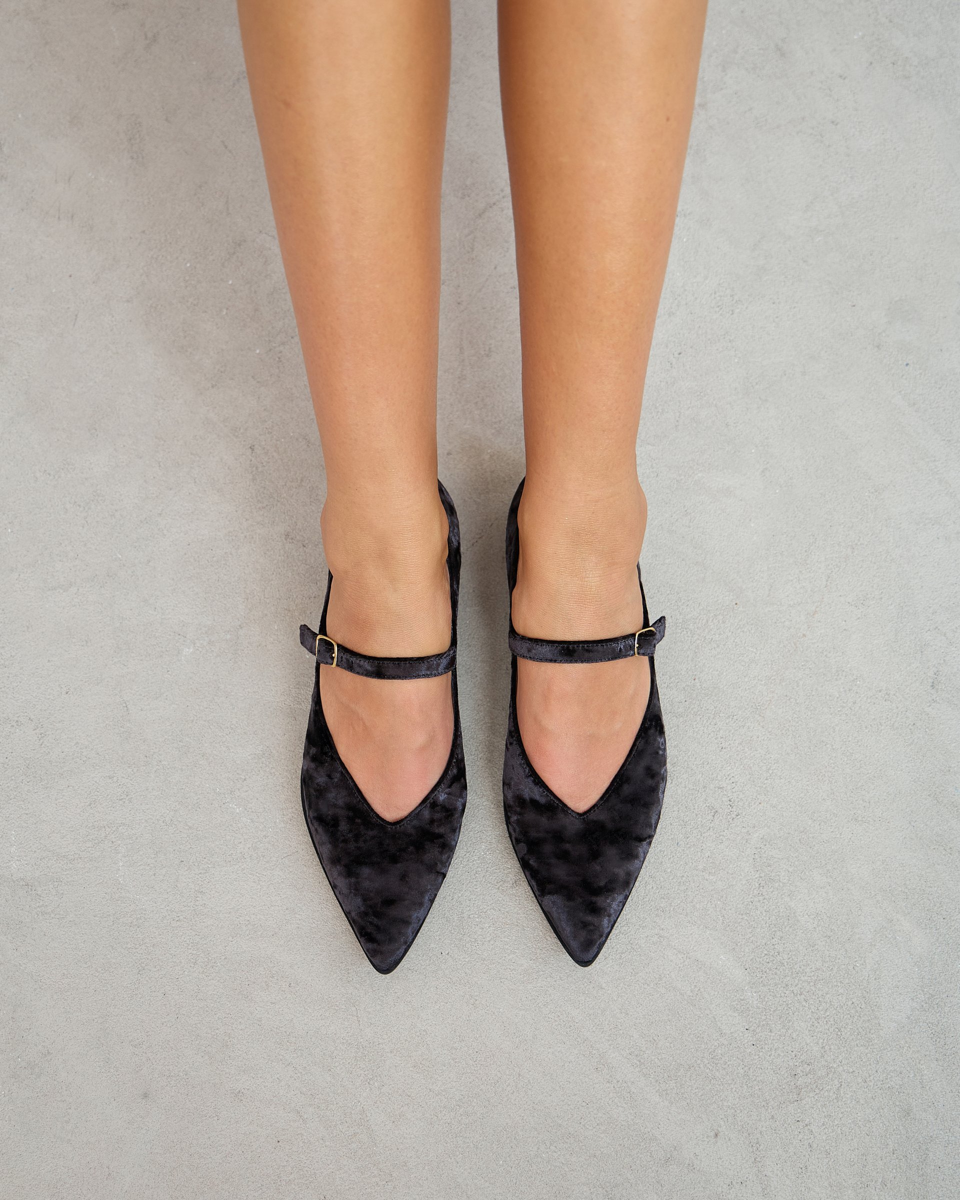 Черные кожаные балетки - Image 6 of 9