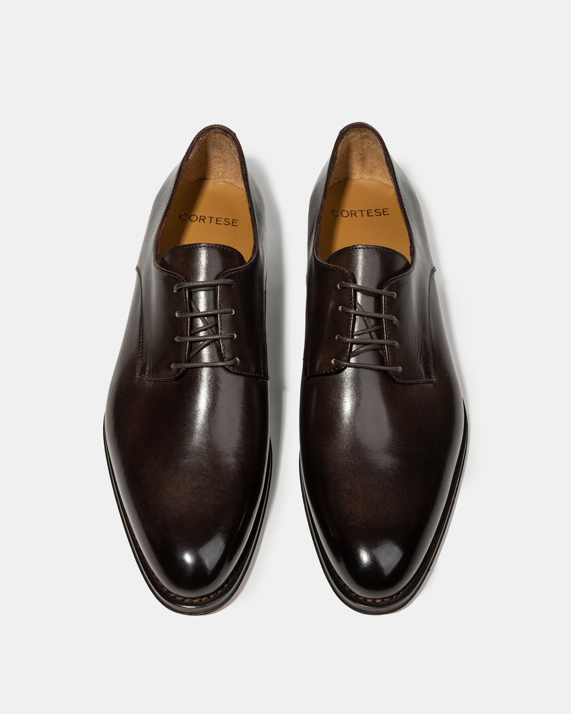 Тёмно-коричневые кожаные туфли - Image 3 of 5