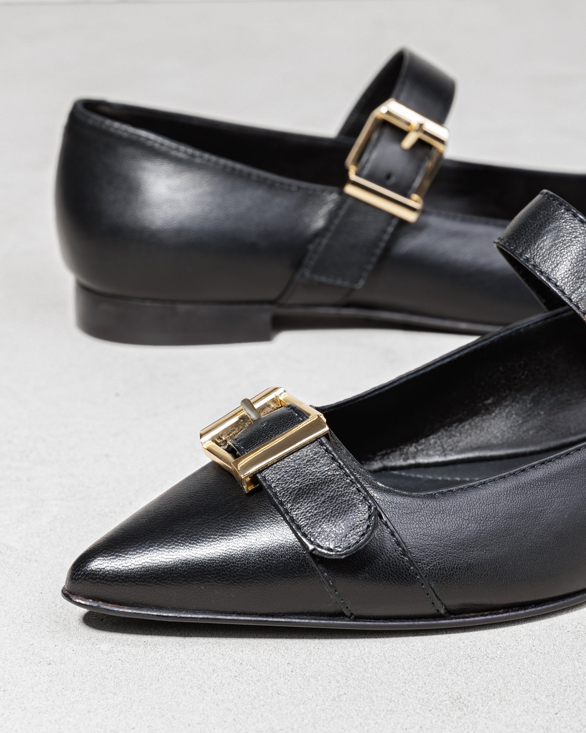 Черные кожаные туфли с пряжками - Image 4 of 4