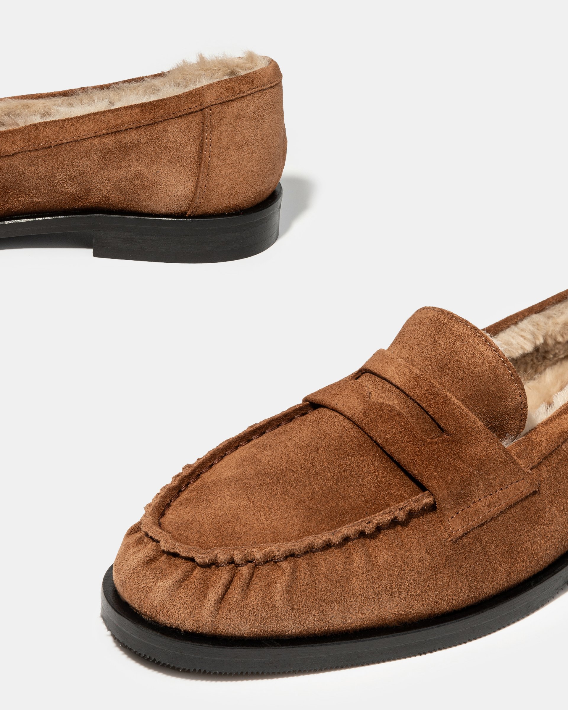 Коричневые замшевые лоферы - Image 4 of 5