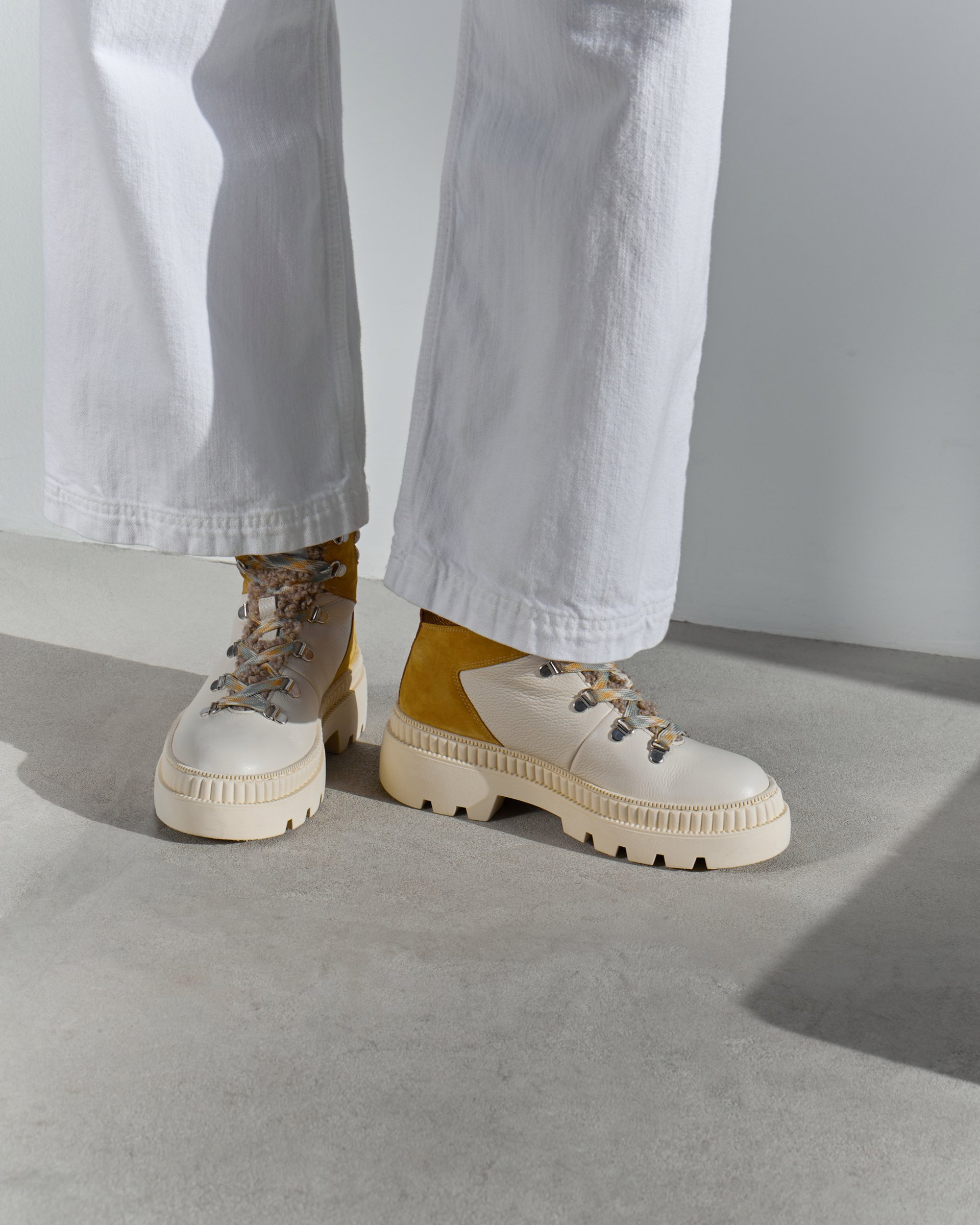 Белые кожаные ботинки - Image 6 of 7