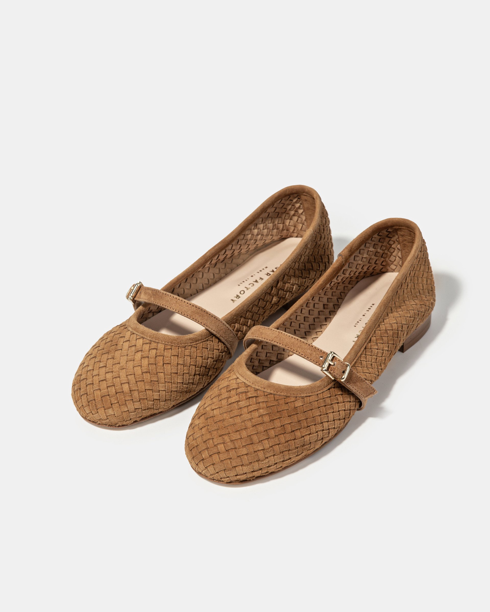 Коричневые балетки с ремешком - Image 2 of 4