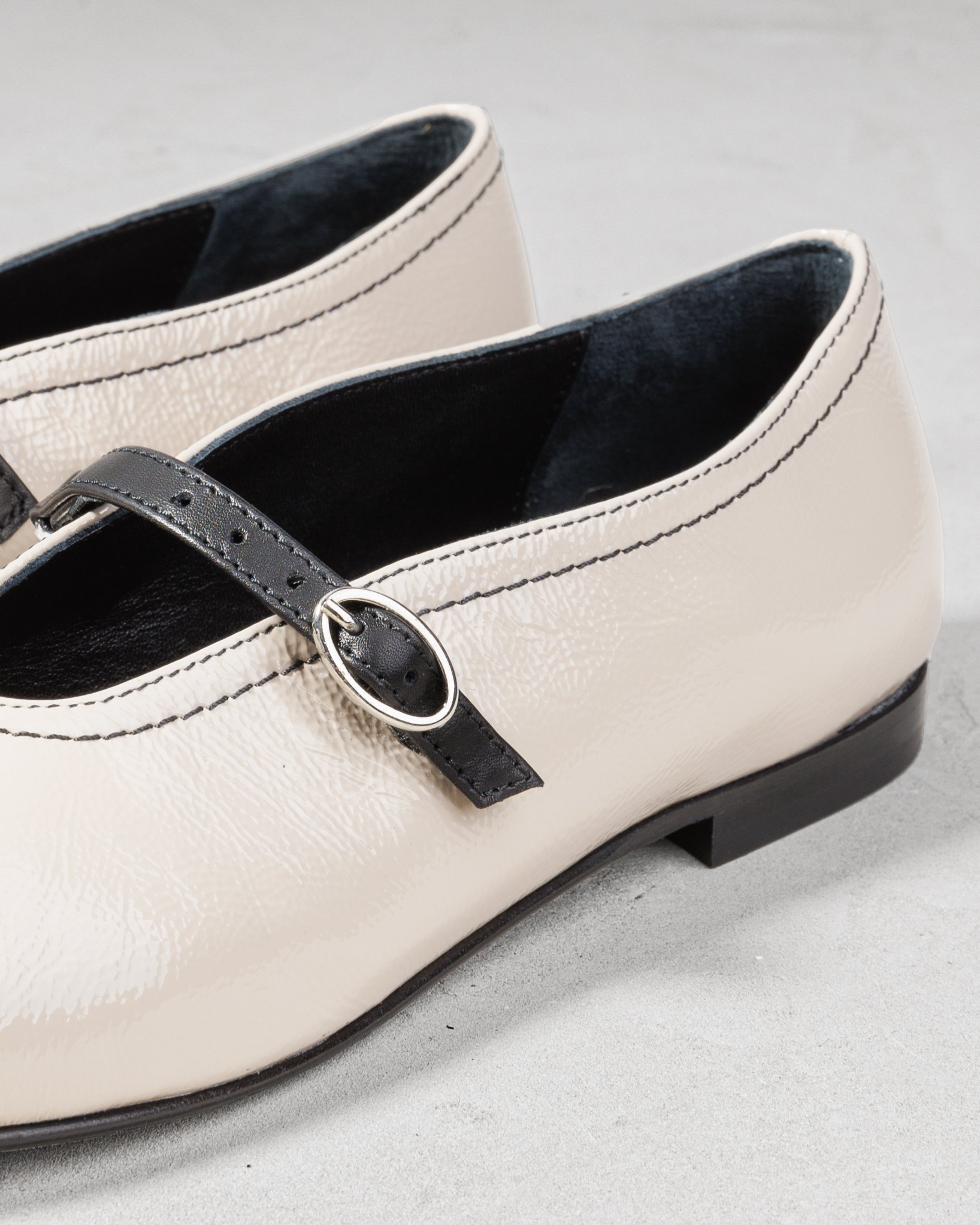 Серые кожаные туфли мэриджейн - Image 4 of 6