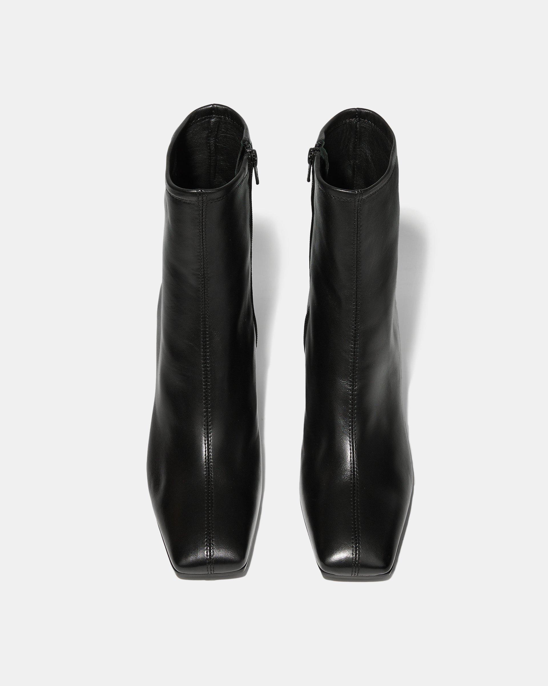 Черные кожаные ботильоны с квадратным мысом - Image 3 of 4