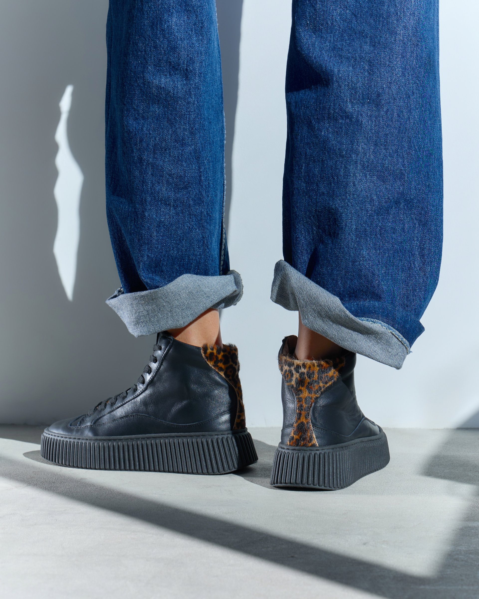 Черные кожаные кеды - Image 6 of 6