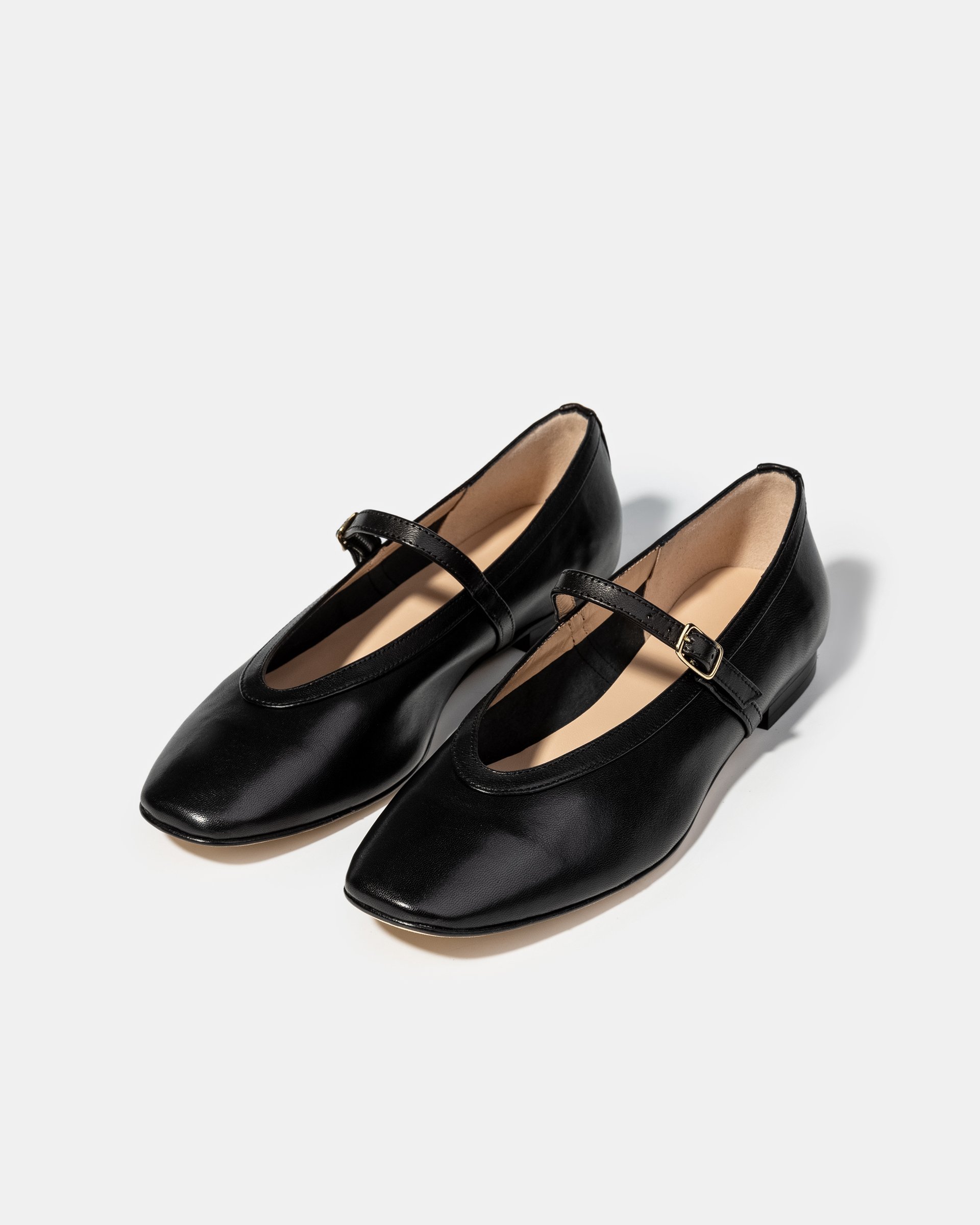 Черные кожаные балетки - Image 2 of 4