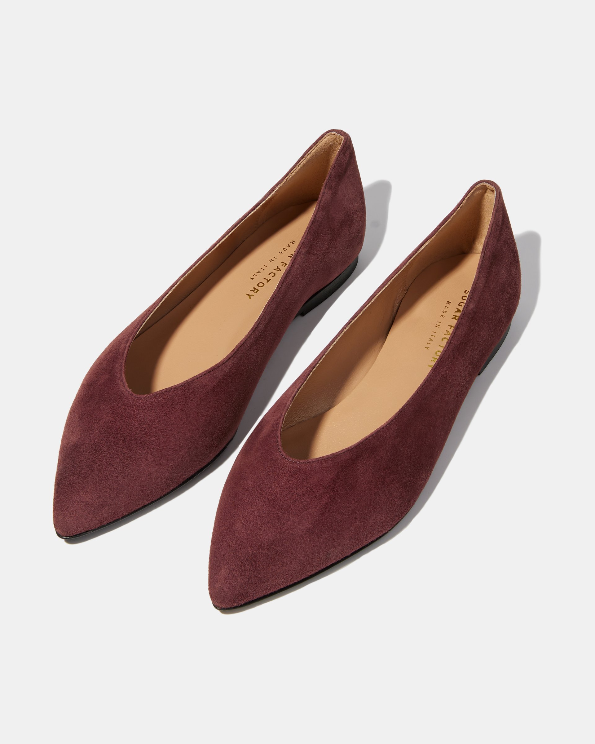 Туфли из замши винного оттенка - Image 2 of 5