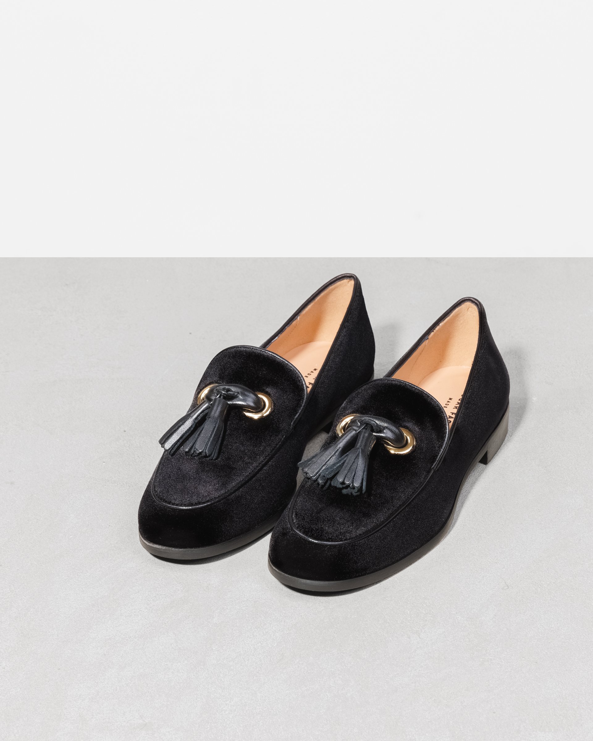 Черные бархатные лоферы - Image 2 of 6